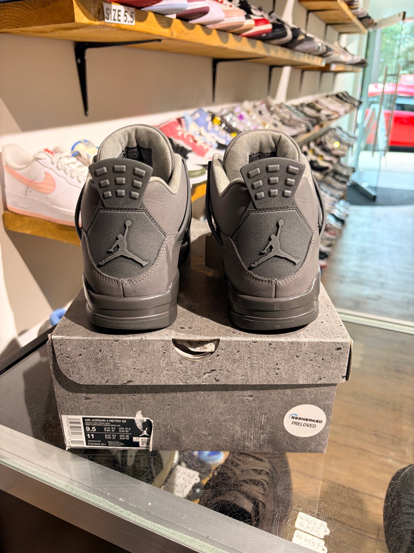 Air Jordan 4 Wet Cement UK 8.5