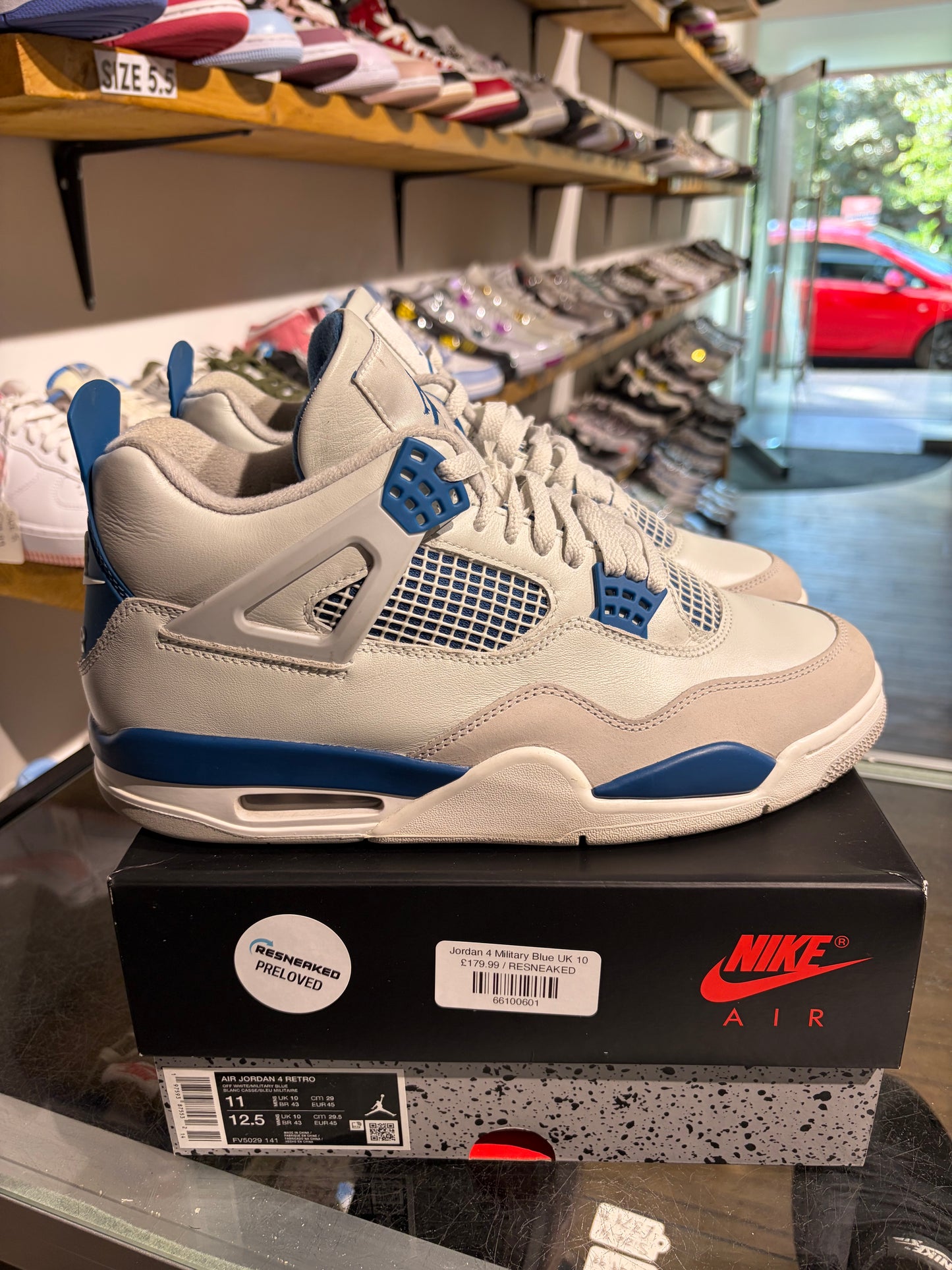 Jordan 4 Military Blue UK 10