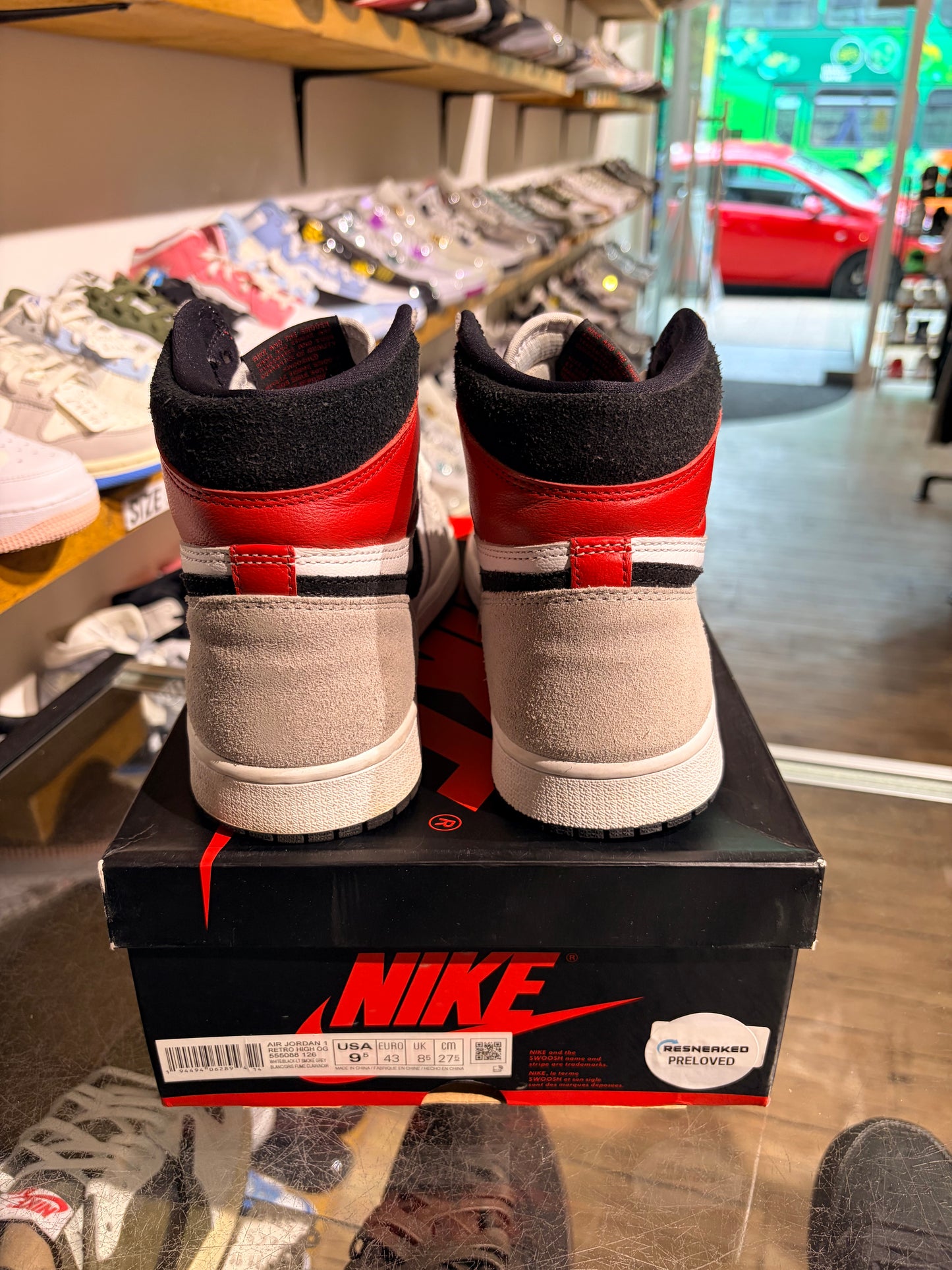 Jordan 1 High Light Smoke Grey UK 8.5