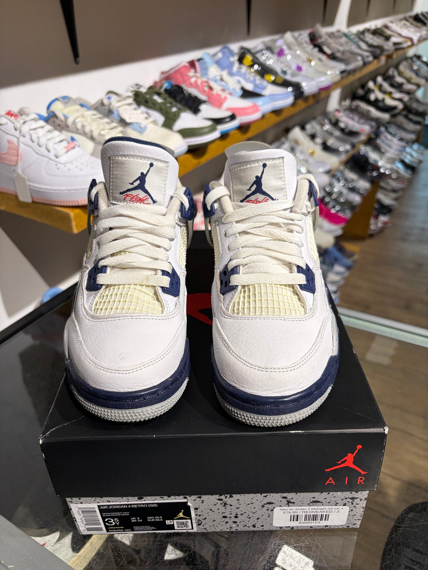 Nike Air Jordan 4 Midnight GS UK 3