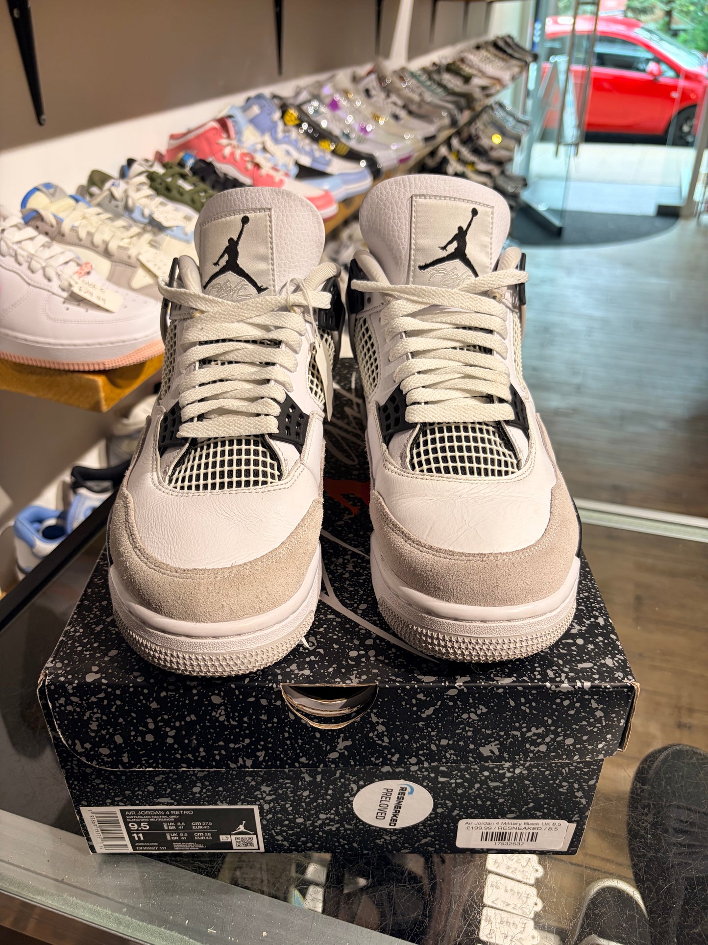 Air Jordan 4 Military Black UK 8.5