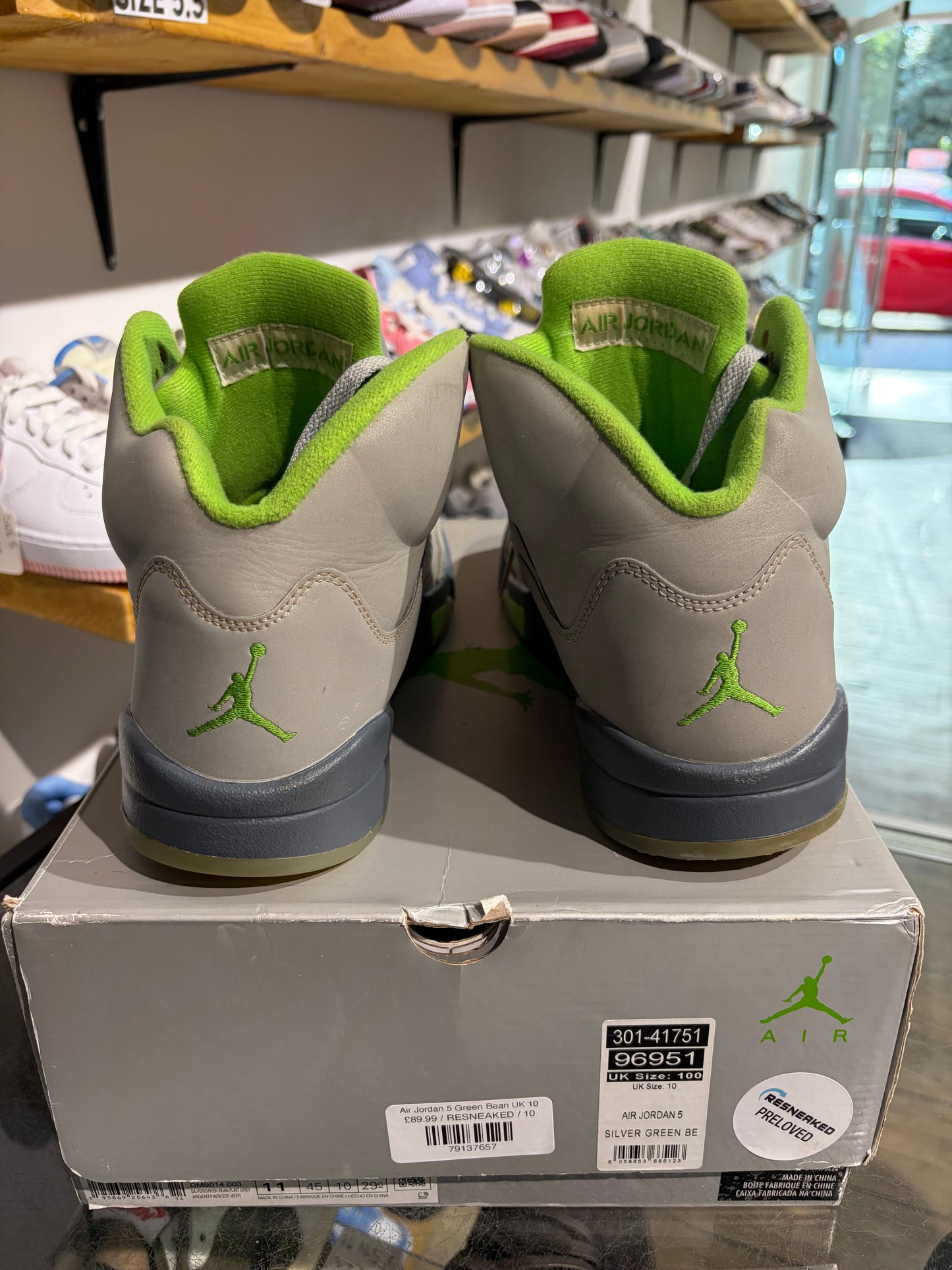 Air Jordan 5 Green Bean UK 10