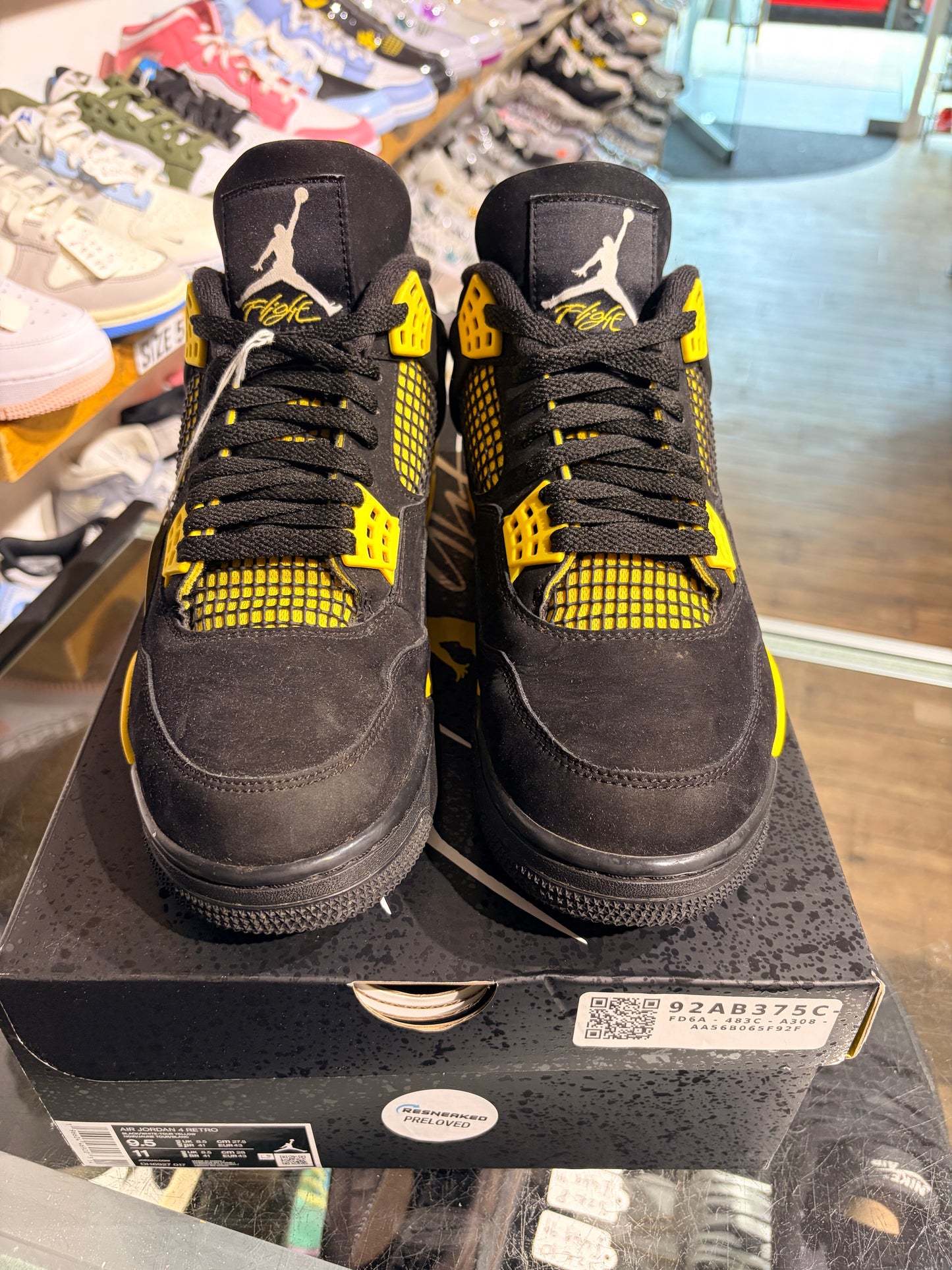 Air Jordan 4 Yellow Thunder UK 8.5