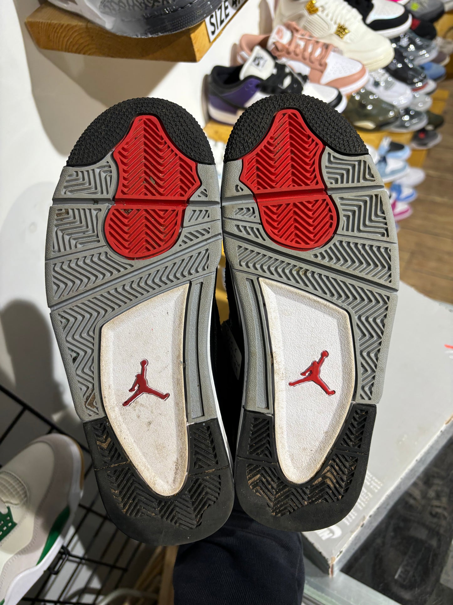 Jordan 4 Black Canvas UK 6 (GS)