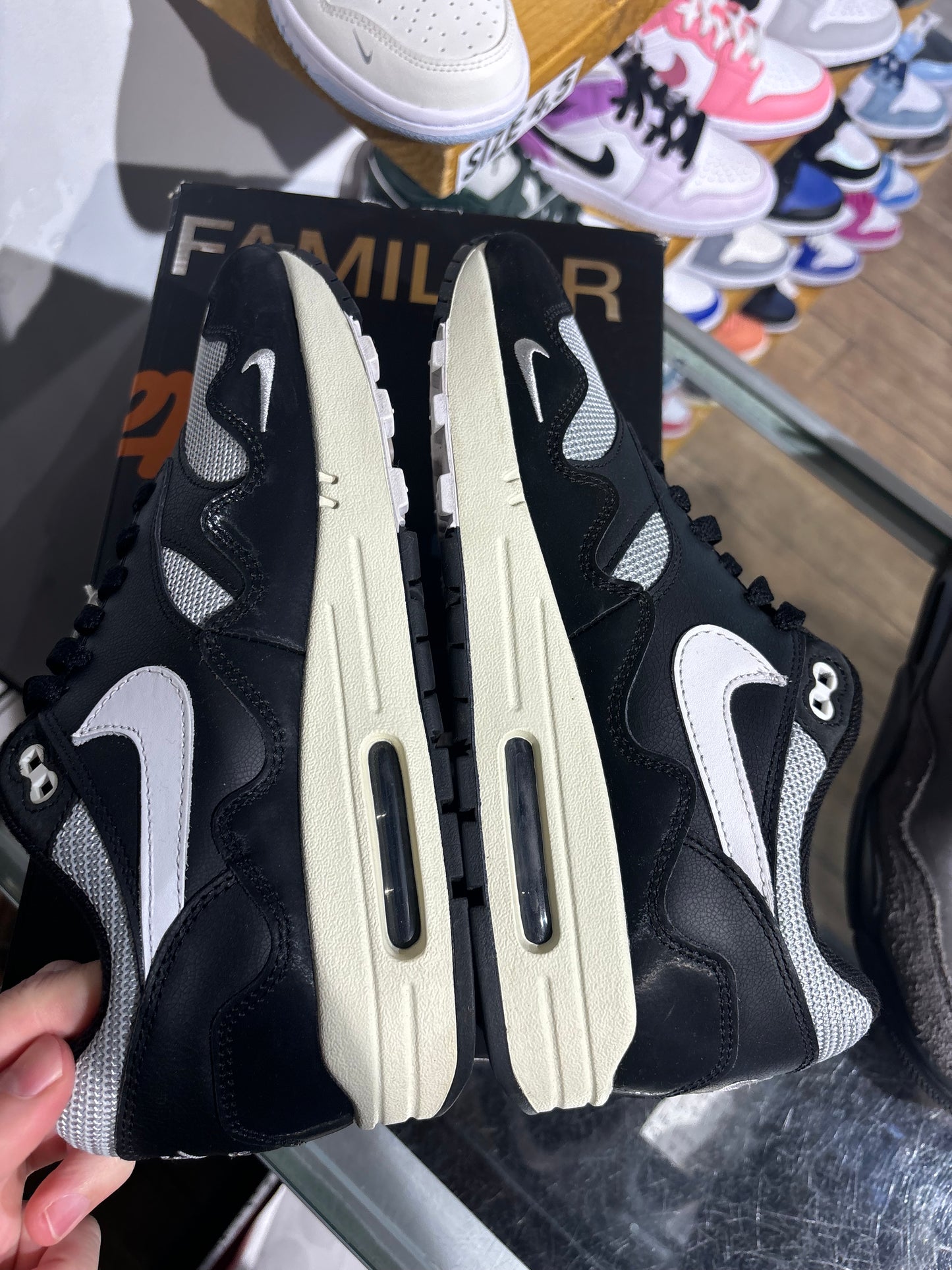Air Max 1 Patta Waves Black UK 7