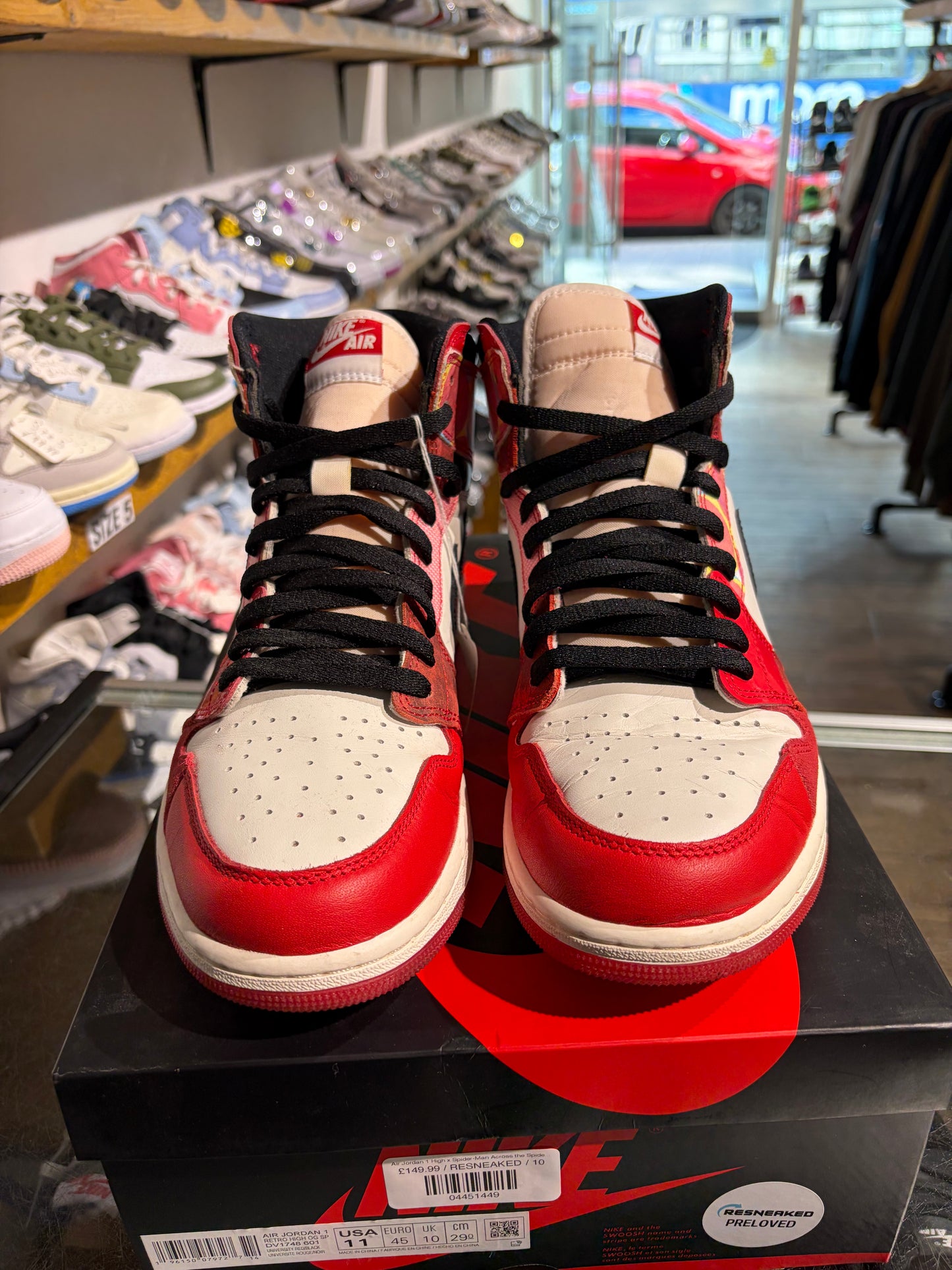 Air Jordan 1 High x Spider-Man Across the Spider-verse UK 10