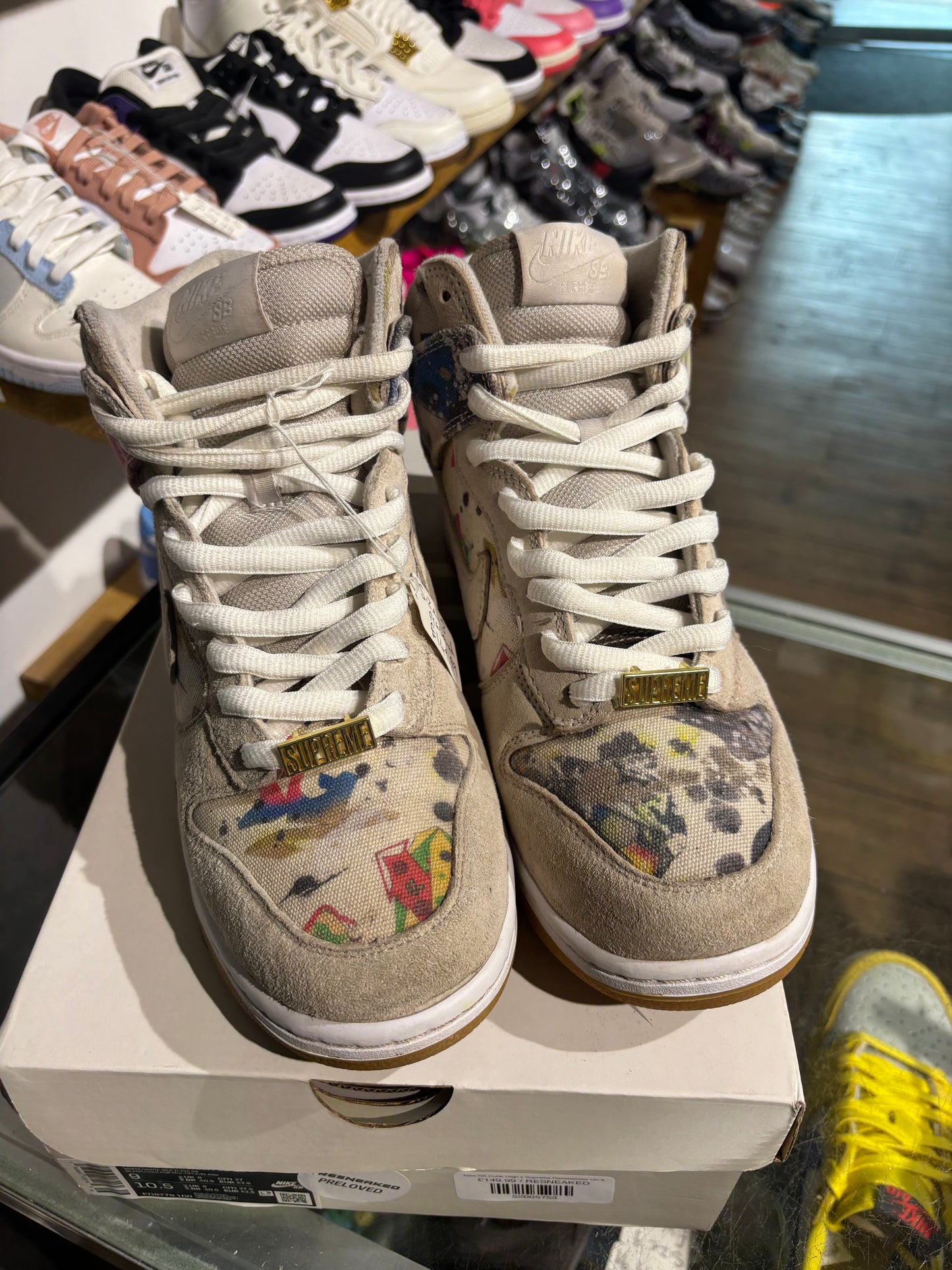 Nike SB Dunk High x Supreme Rammellzee UK 8