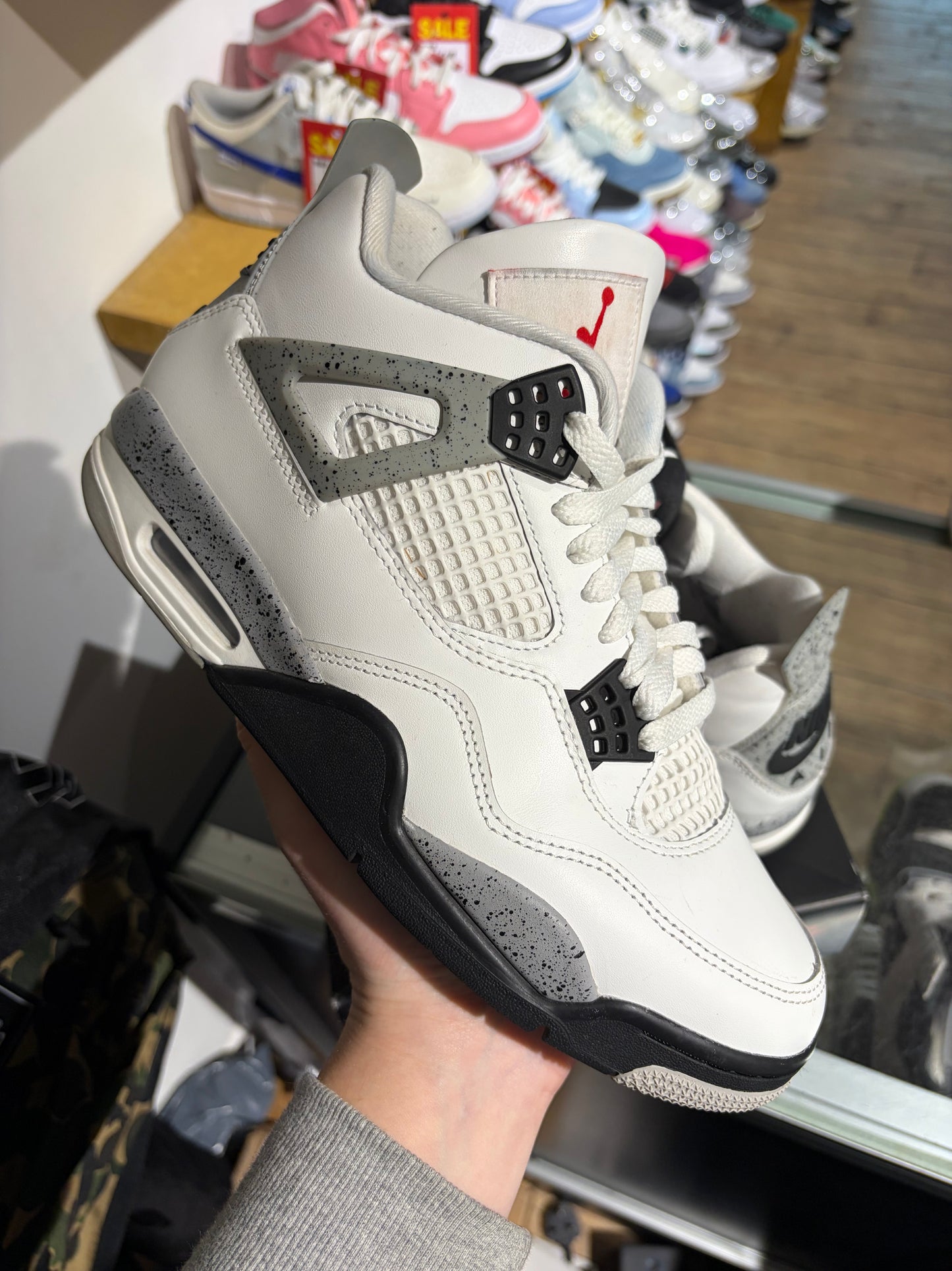Nike Air Jordan 4 White Cement UK 8
