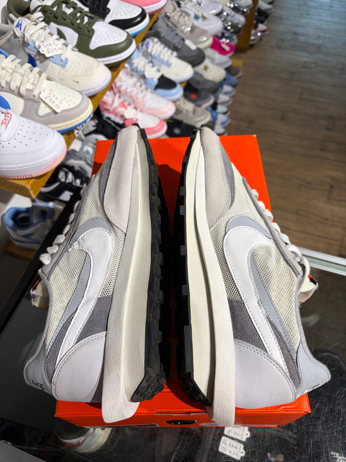 Nike LDWaffle x Sacai White Grey UK 11