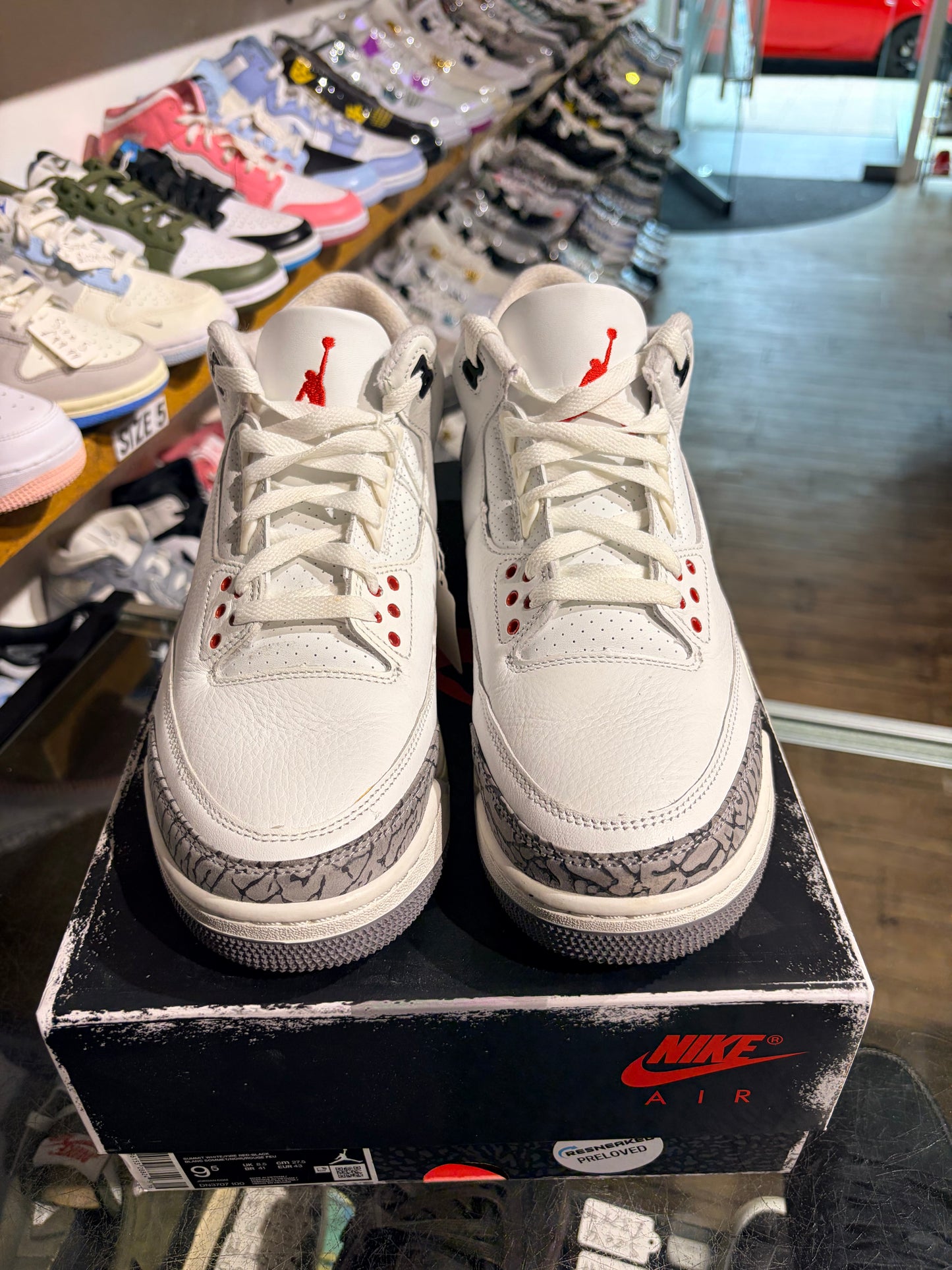 Air Jordan 3 Retro White Cement Reimagined UK 8.5