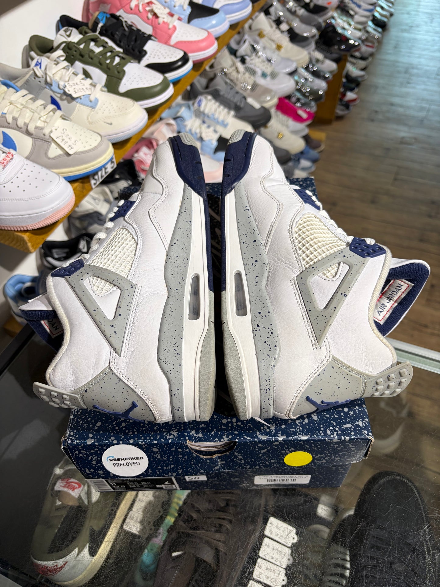 Jordan 4 Midnight Navy UK 10