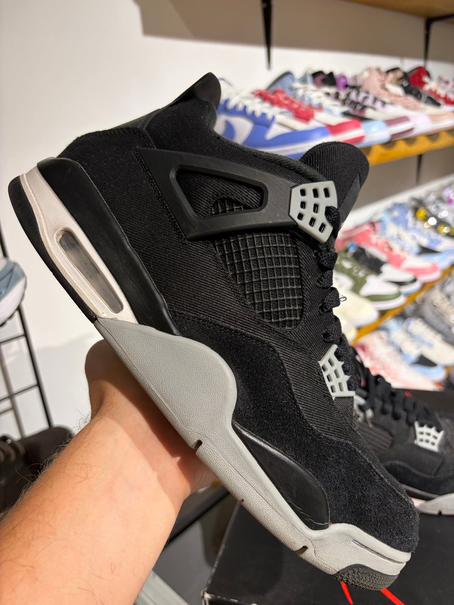 Air Jordan 4 Black Canvas UK 11