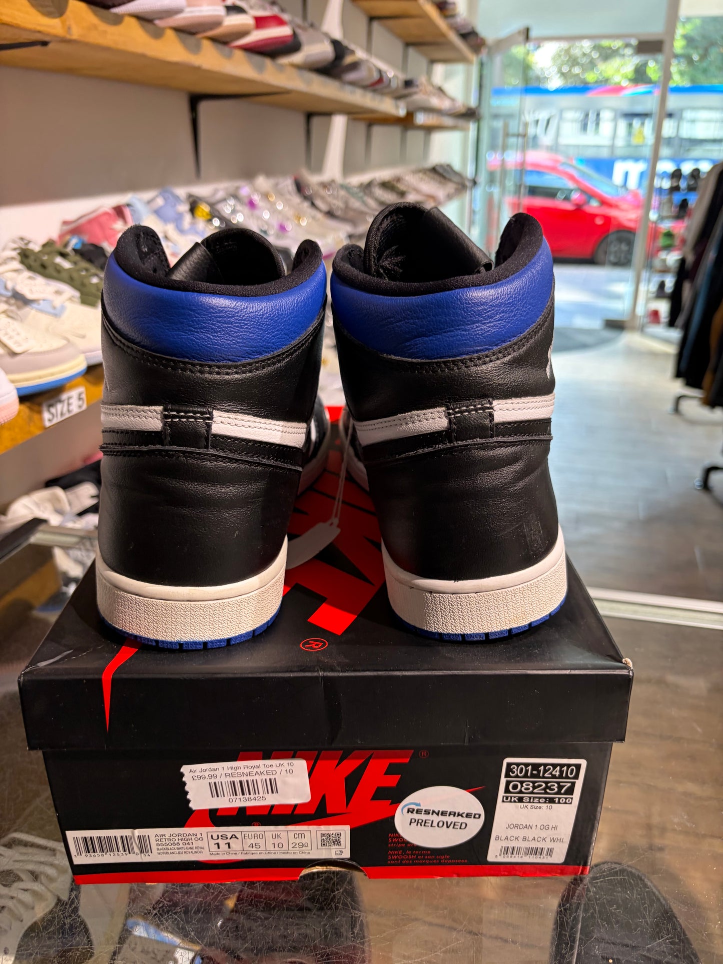 Air Jordan 1 High Royal Toe UK 10