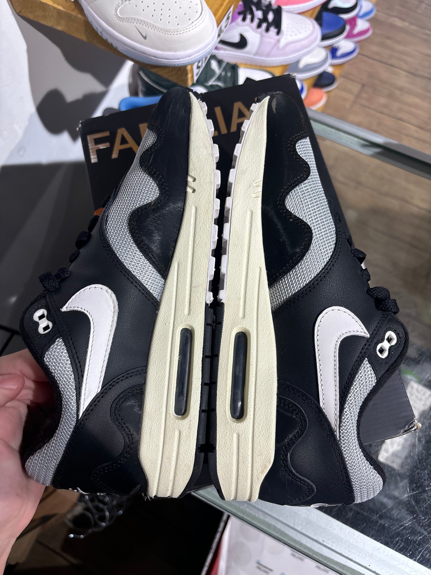 Air Max 1 Patta Waves Black UK 7