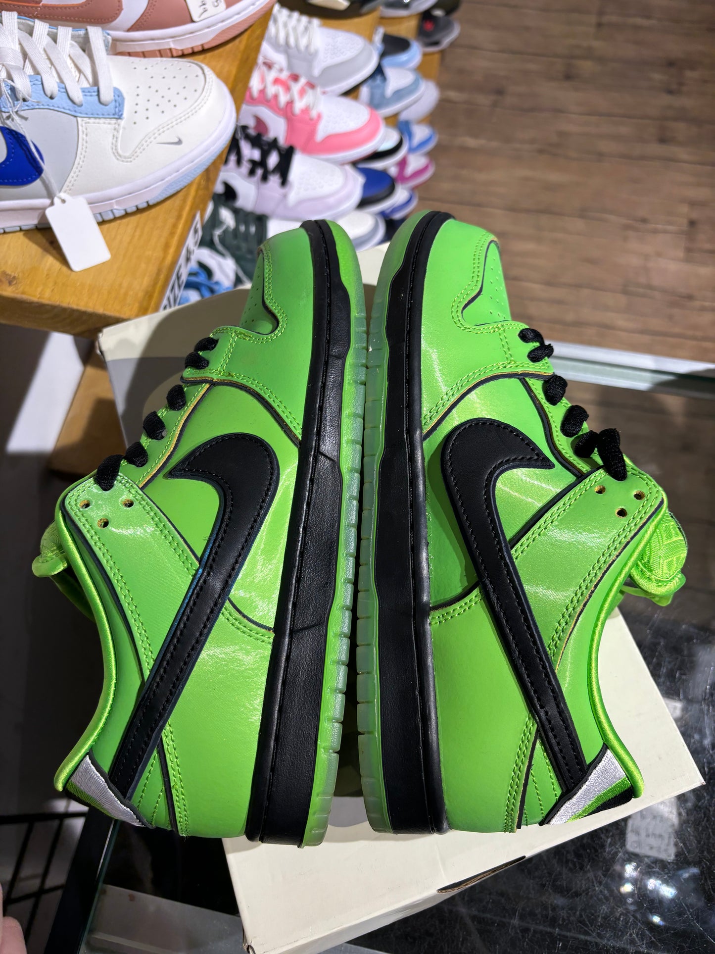 Nike SB Dunk Low Powerpuff Girls Buttercup UK 7.5