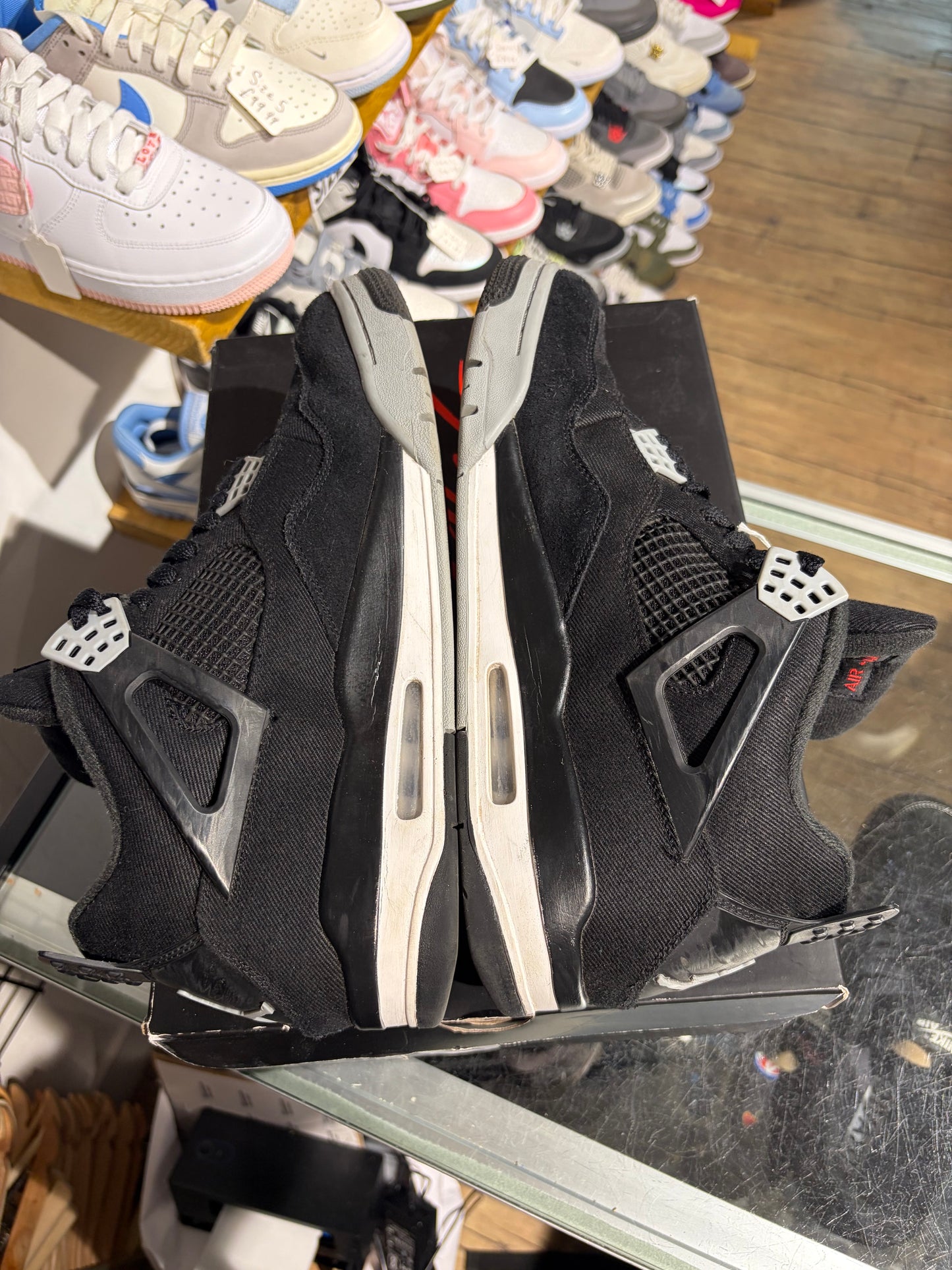 Air Jordan 4 Black Canvas UK 11