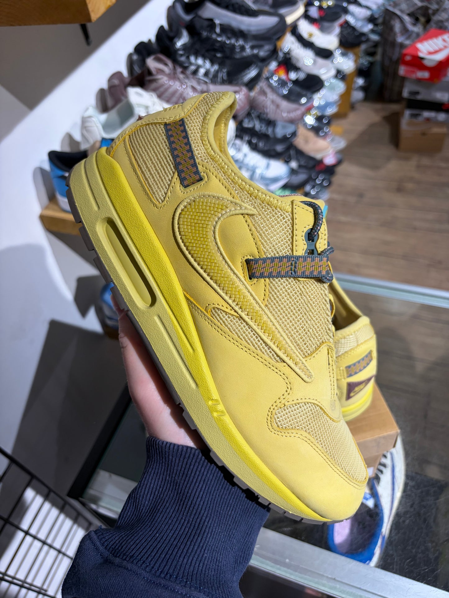 Nike Air Max 1 x Travis Scott Cactus Jack Saturn Gold UK 10