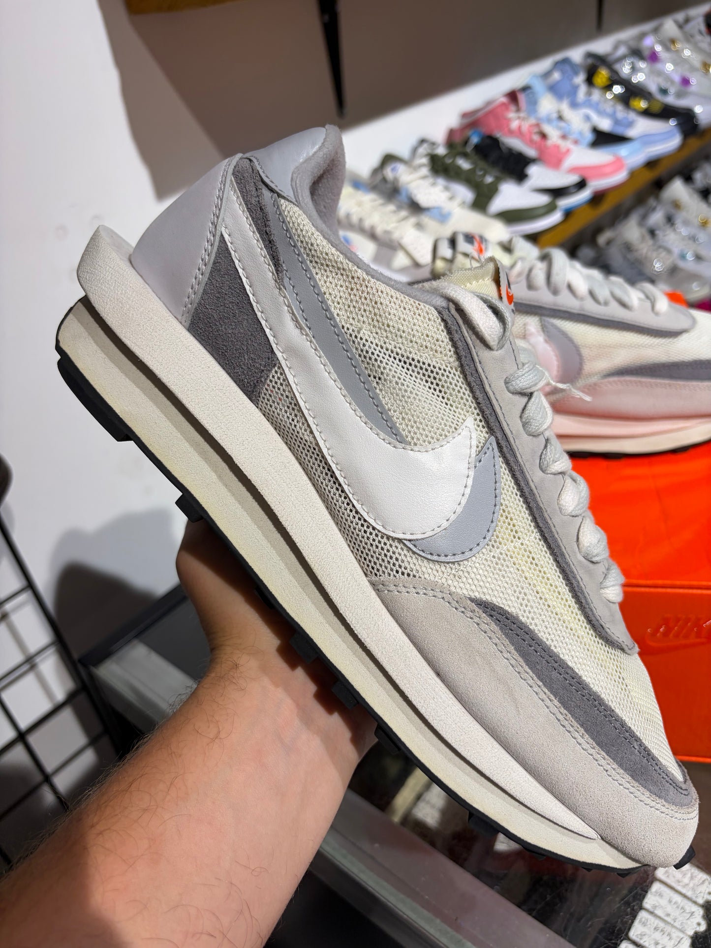 Nike LDWaffle x Sacai White Grey UK 11