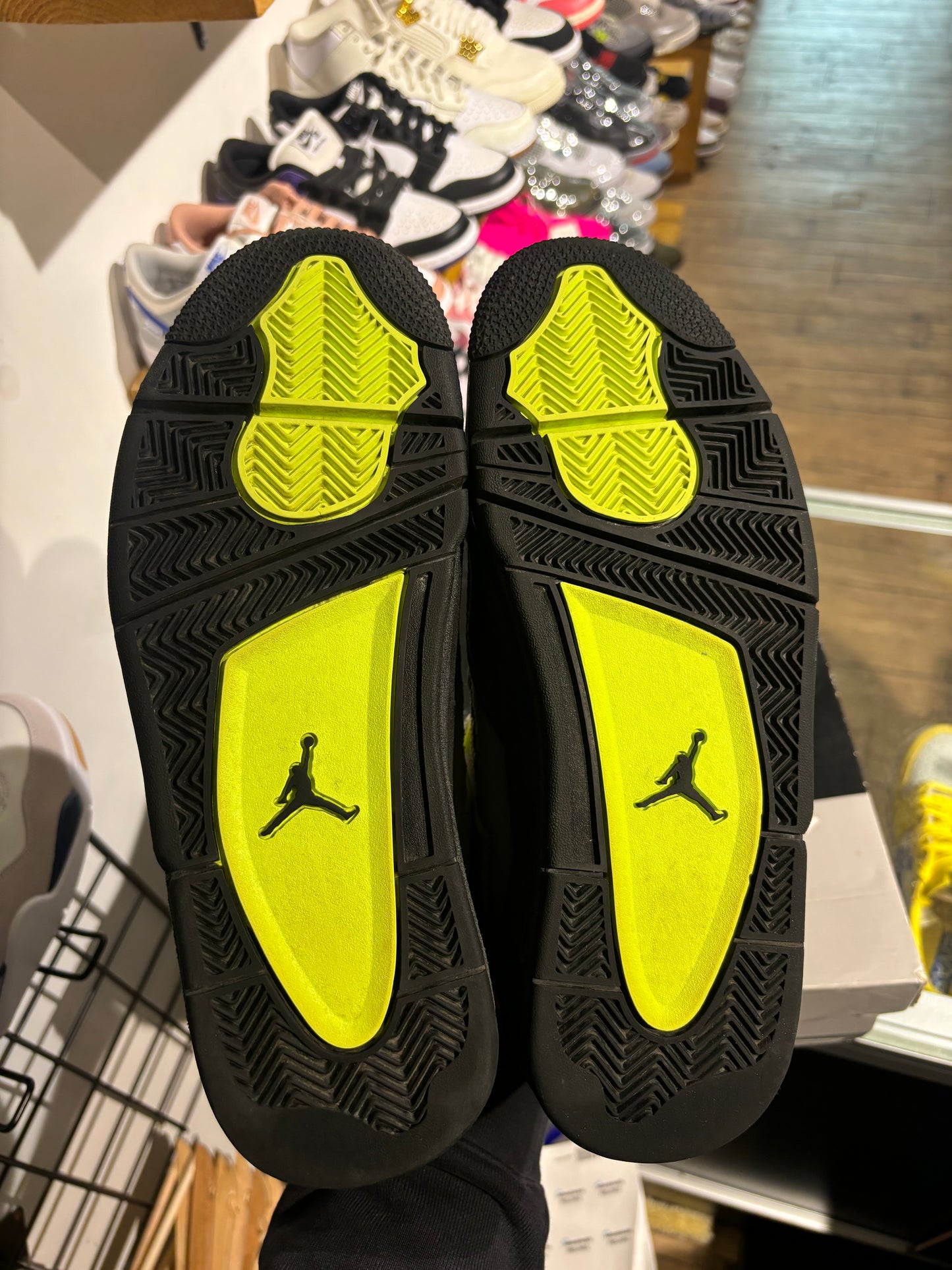 Nike Air Jordan 4 Neon UK 8