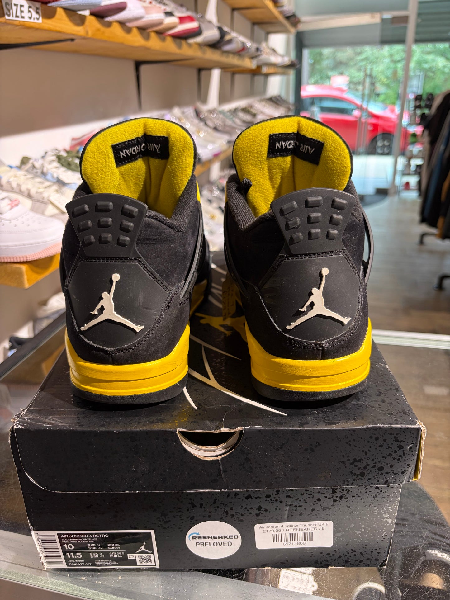 Air Jordan 4 Yellow Thunder UK 9
