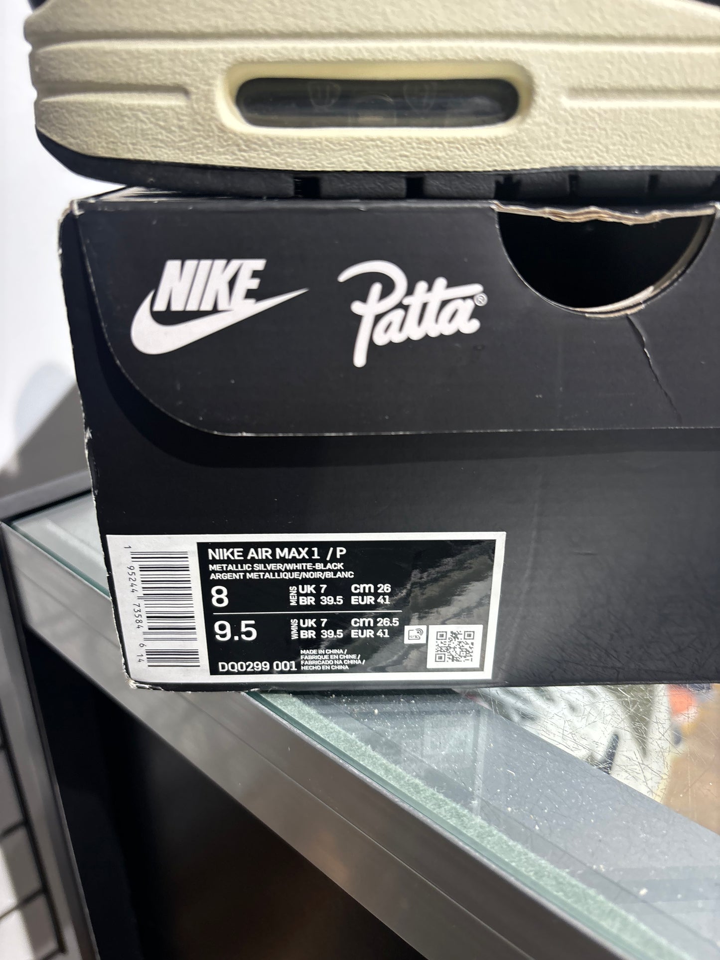 Air Max 1 Patta Waves Black UK 7