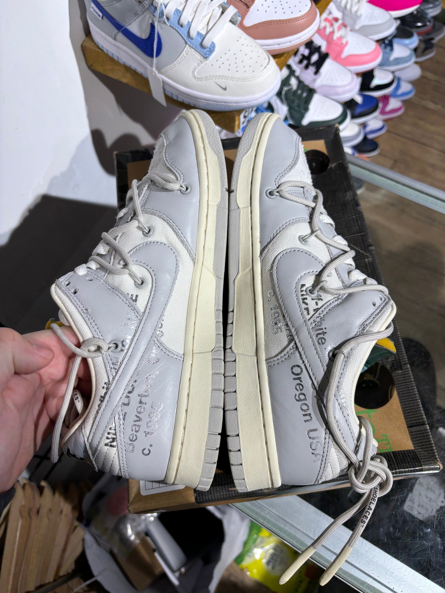 Off White Nike Lot 42 Dunk UK 9