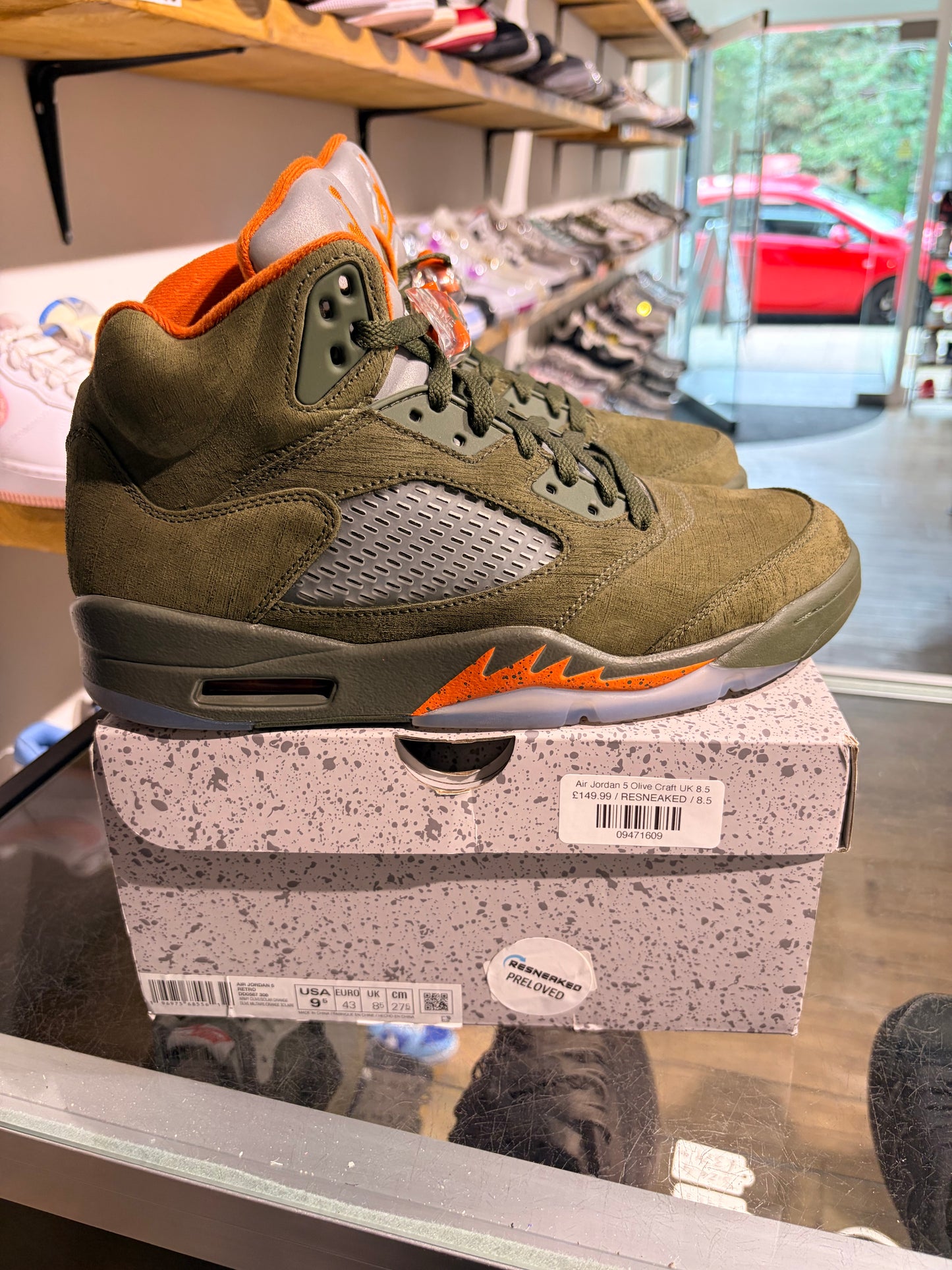 Air Jordan 5 Olive Craft UK 8.5