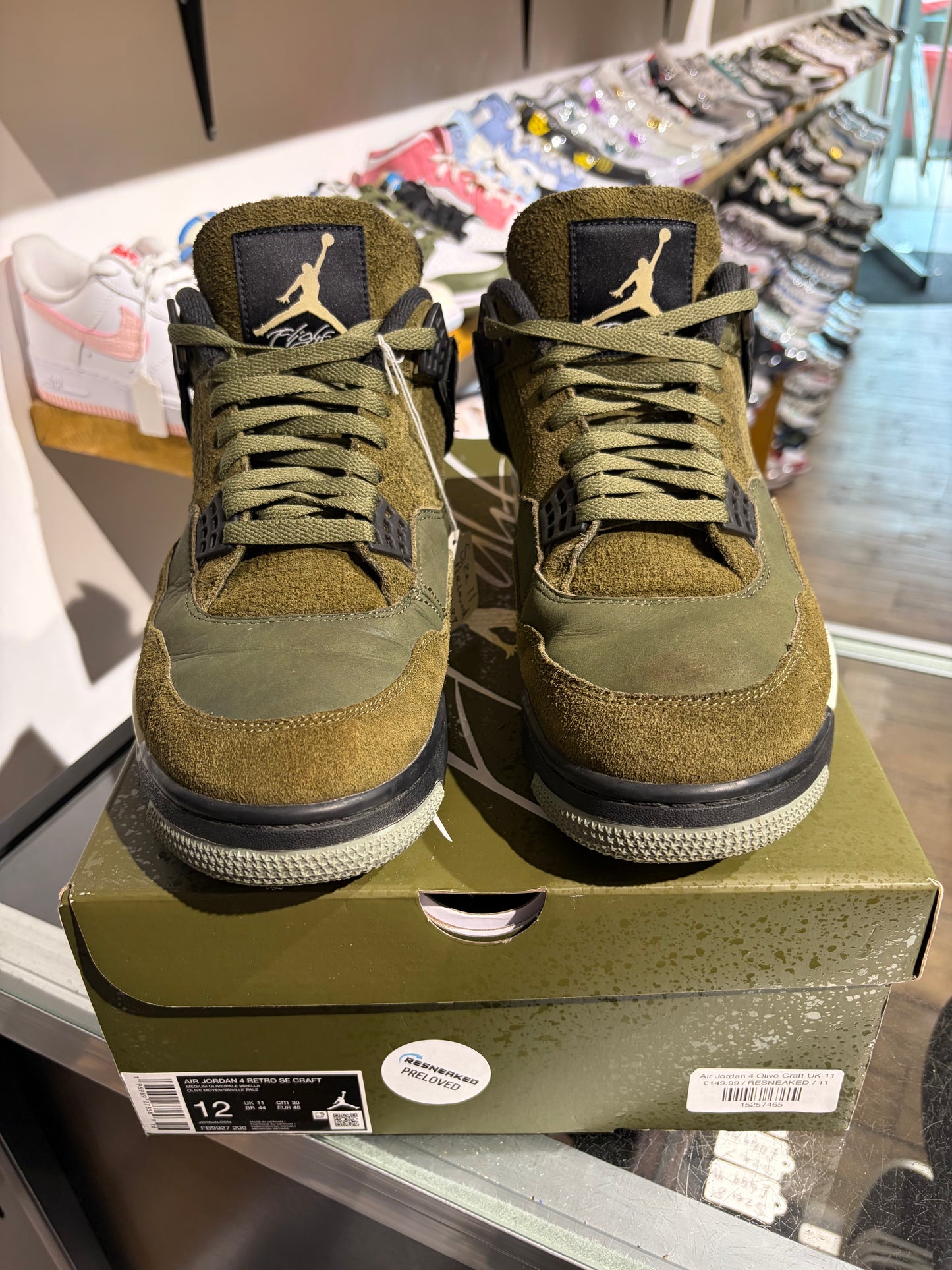 Air Jordan 4 Olive Craft UK 11