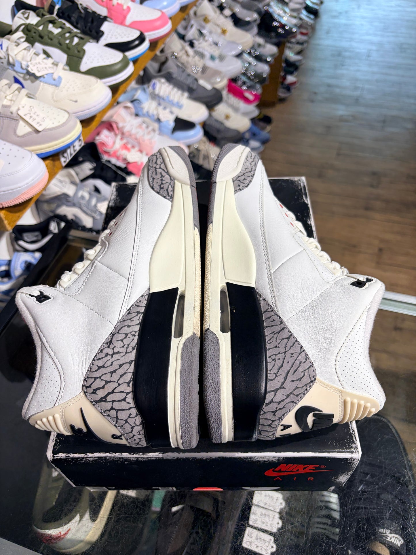 Air Jordan 3 Retro White Cement Reimagined UK 8.5