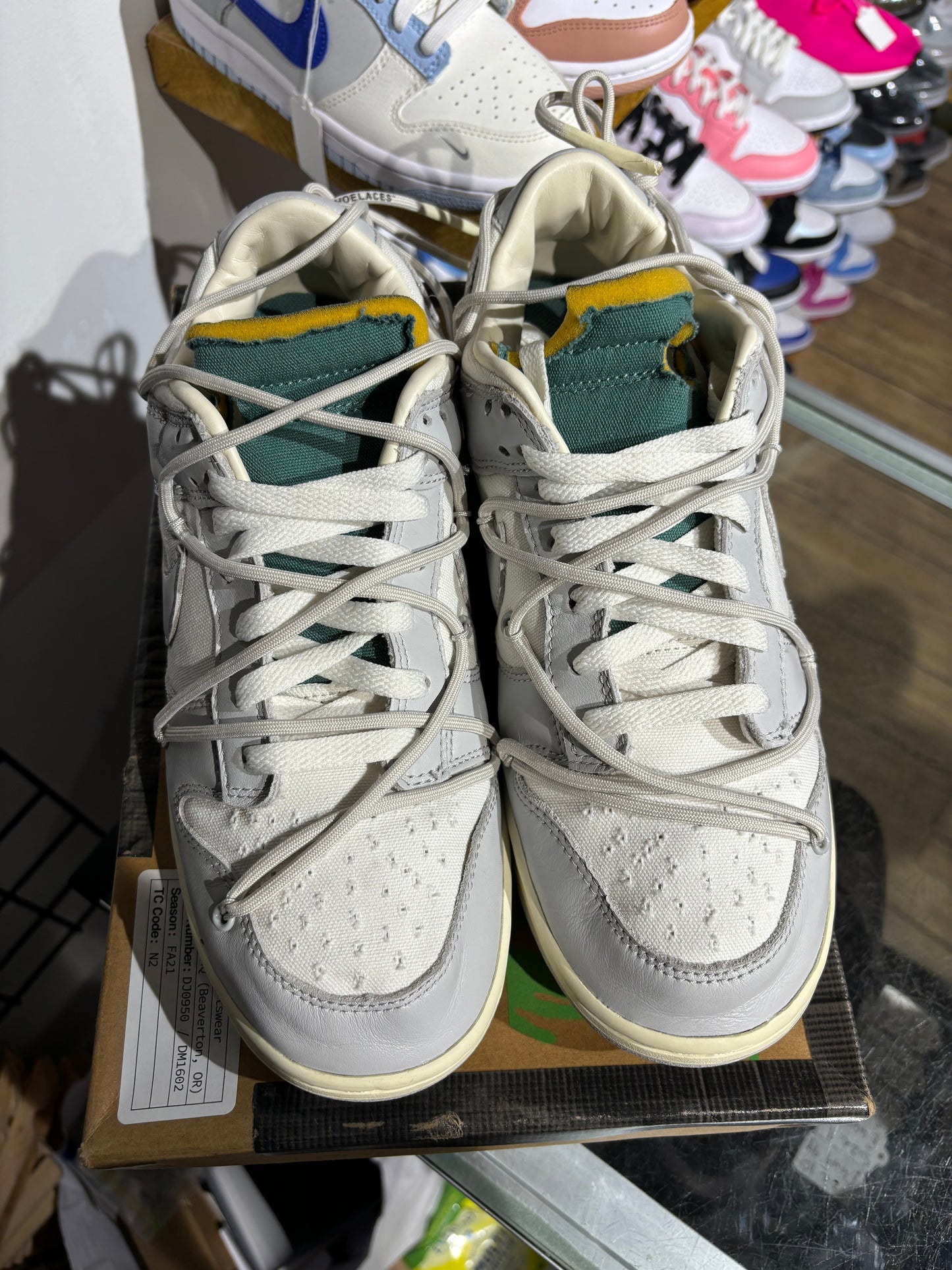 Off White Nike Lot 42 Dunk UK 9