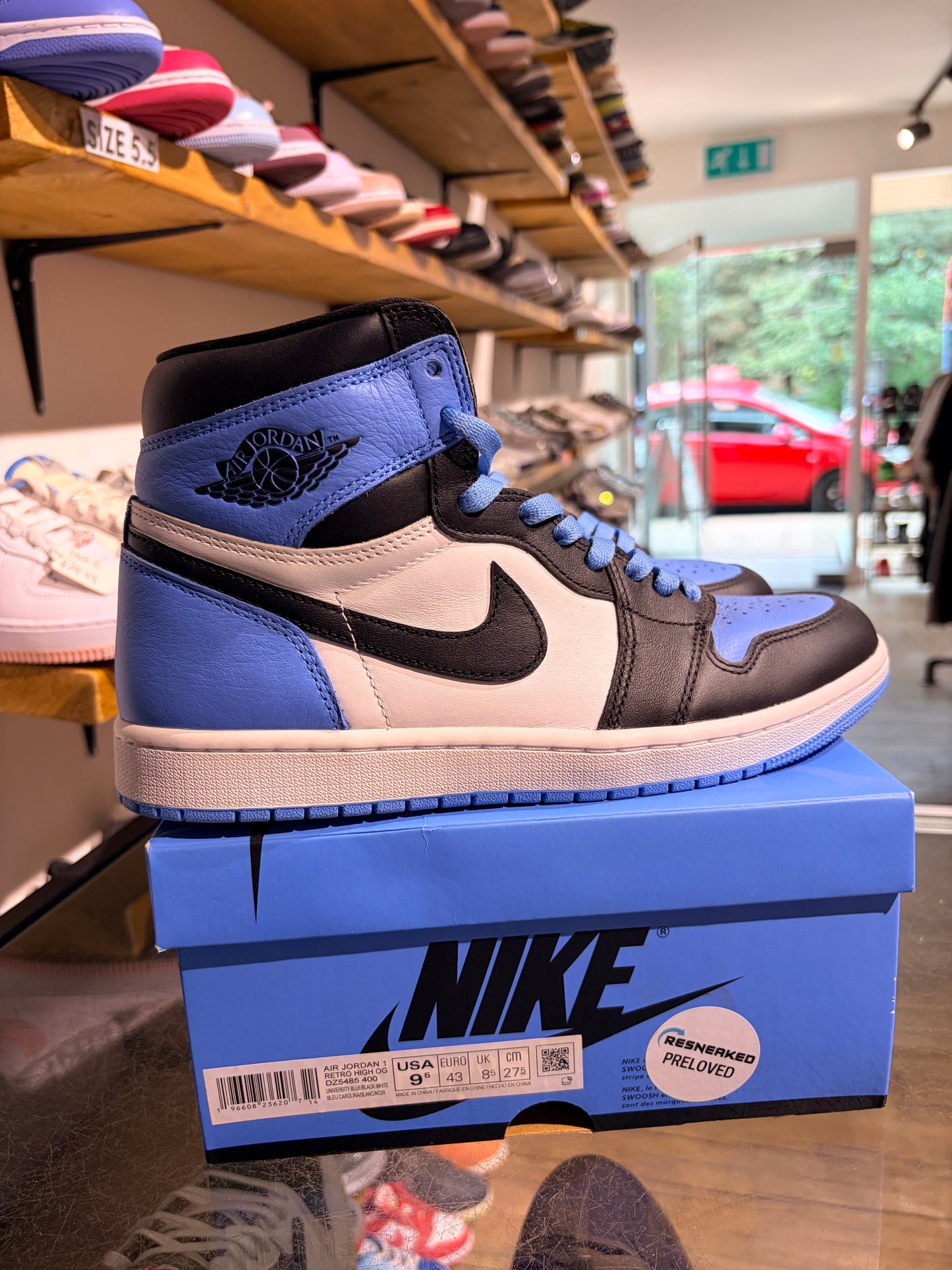 Air Jordan 1 High UNC Toe UK 8.5