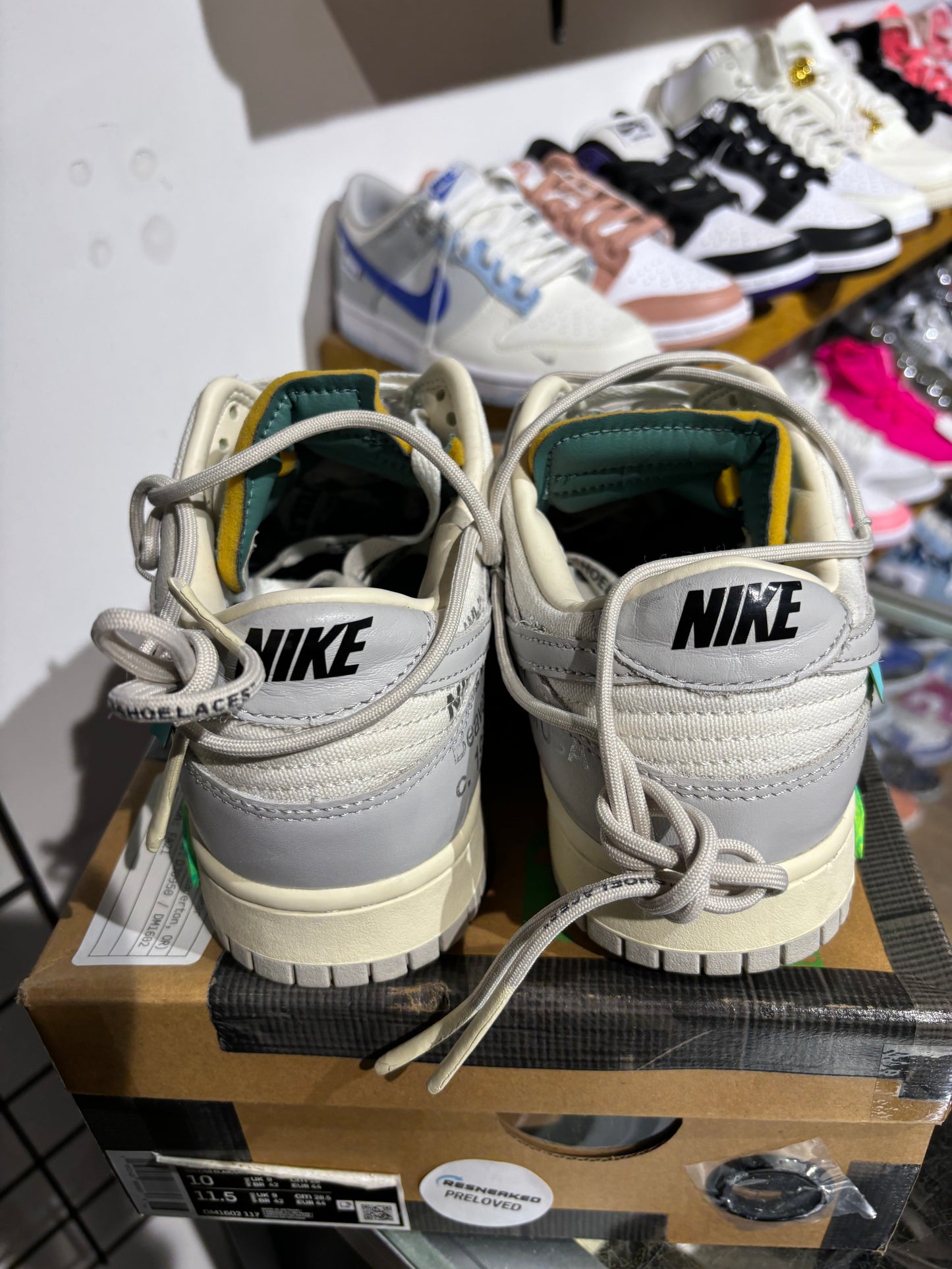 Off White Nike Lot 42 Dunk UK 9