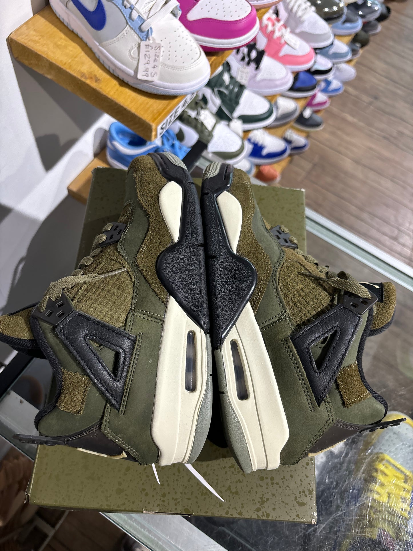 Jordan 4 Olive Craft UK 5.5 (GS)