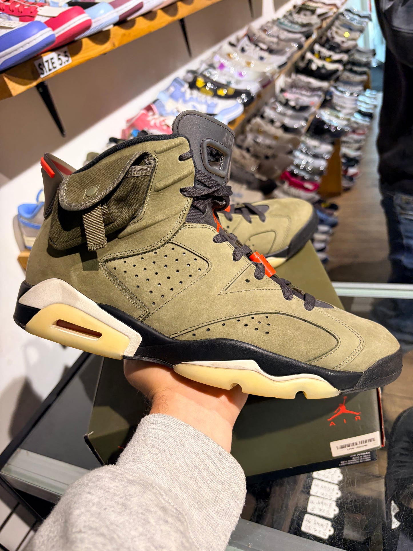 Air Jordan 6 x Travis Scott Medium Olive UK 12