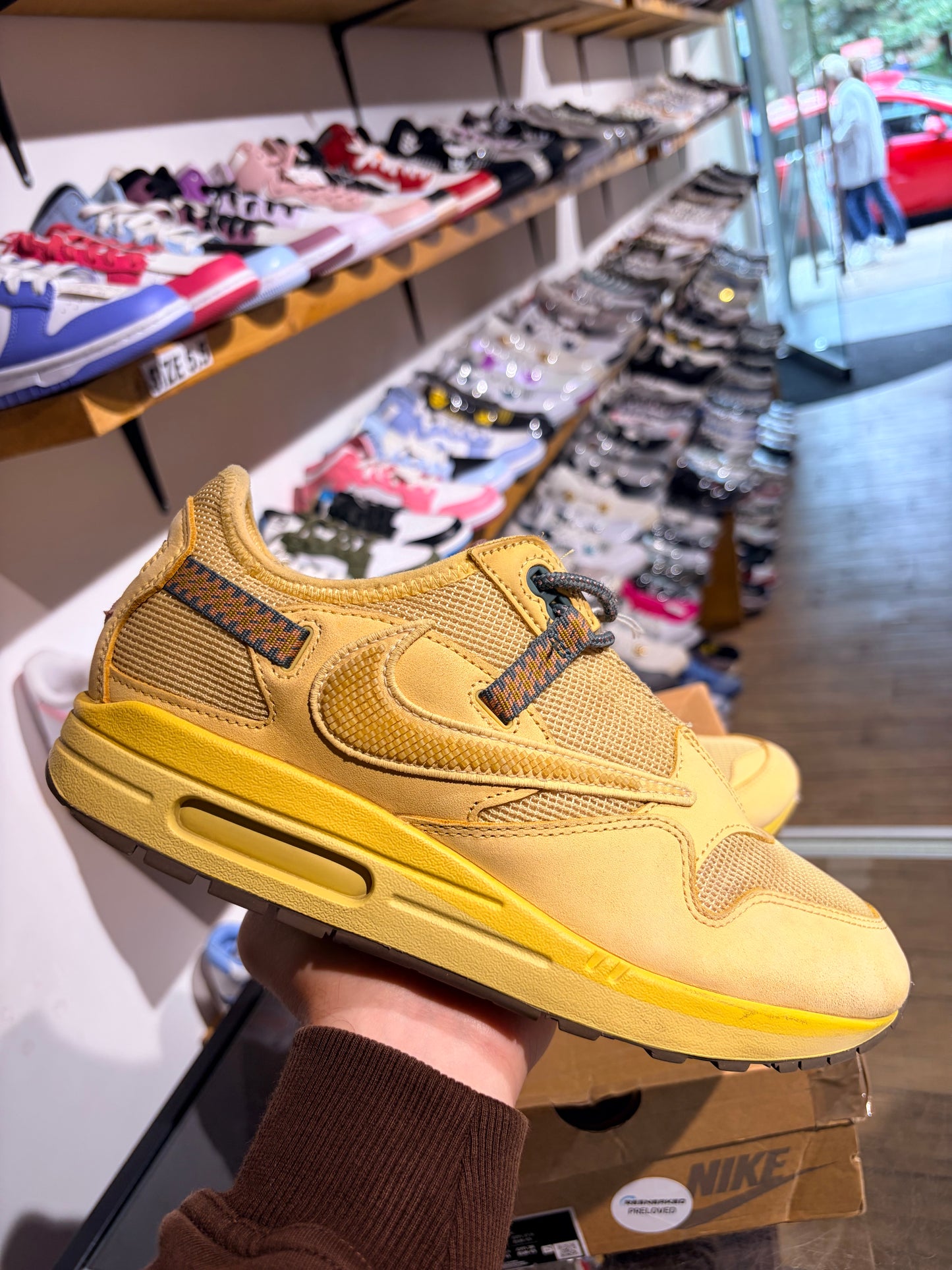 Nike Air Max 1 x Travis Scott Cactus Jack Saturn Gold UK 8.5