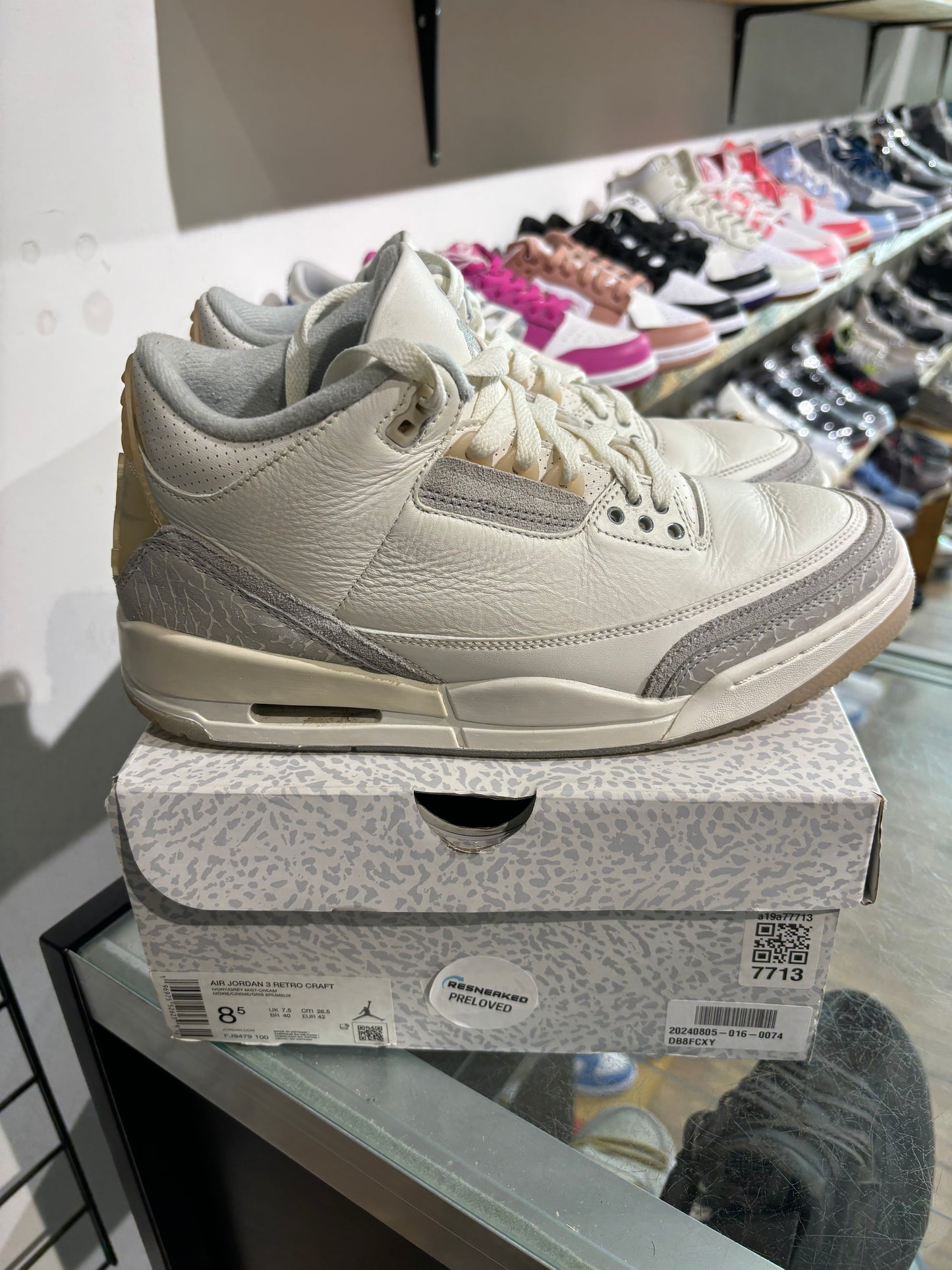 Jordan 3 Ivory Craft UK 7.5