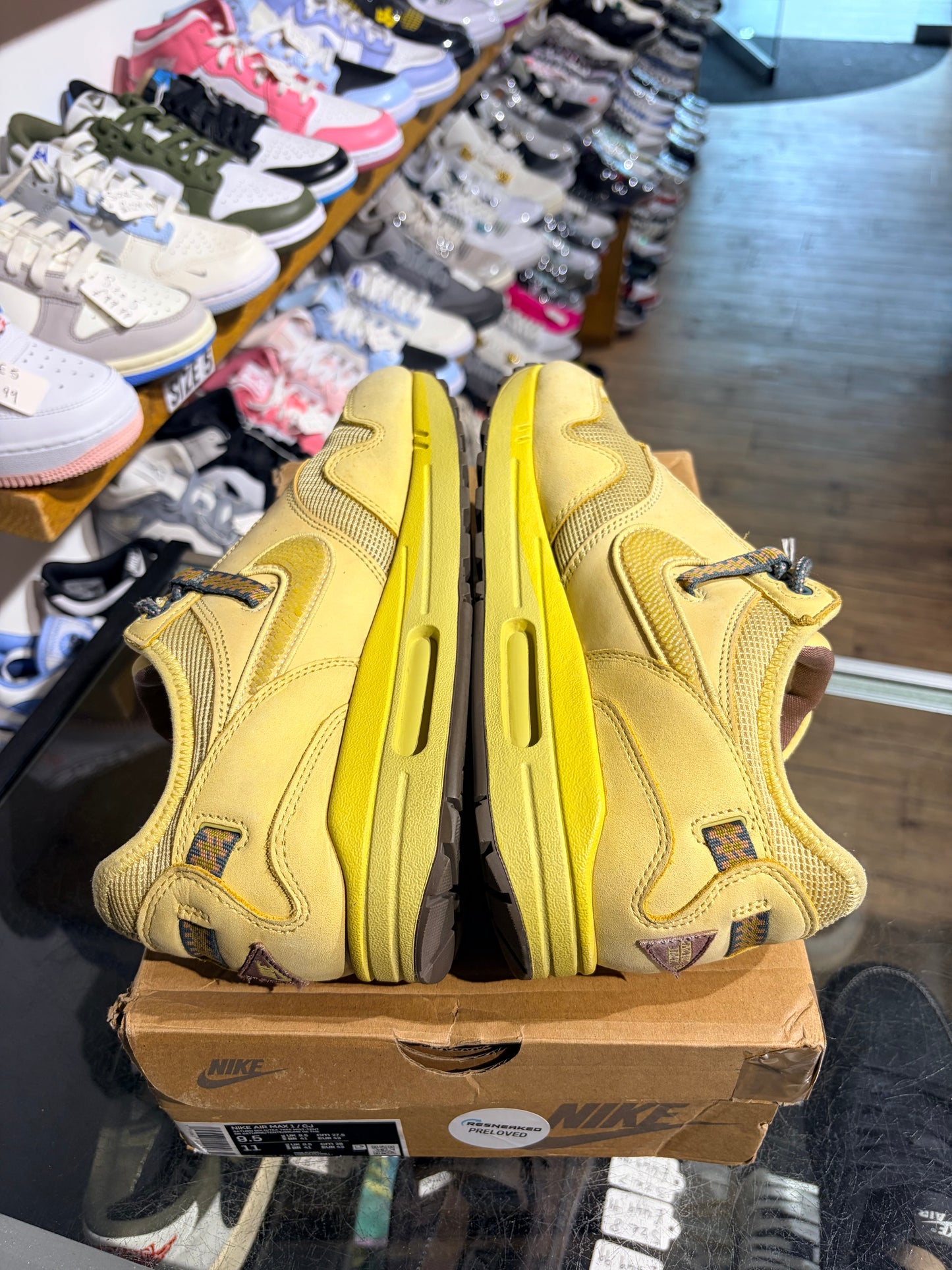 Nike Air Max 1 x Travis Scott Cactus Jack Saturn Gold UK 8.5