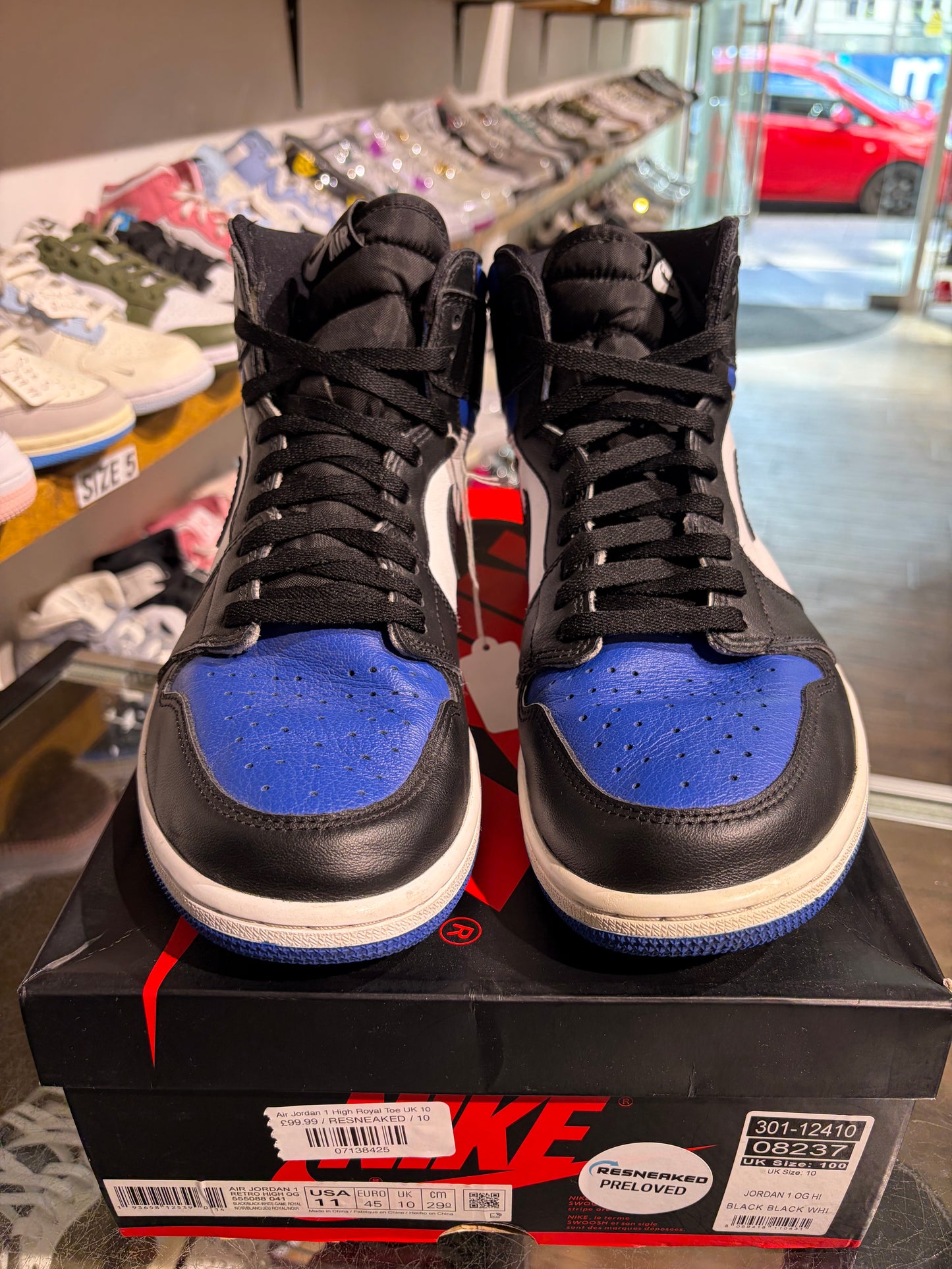 Air Jordan 1 High Royal Toe UK 10