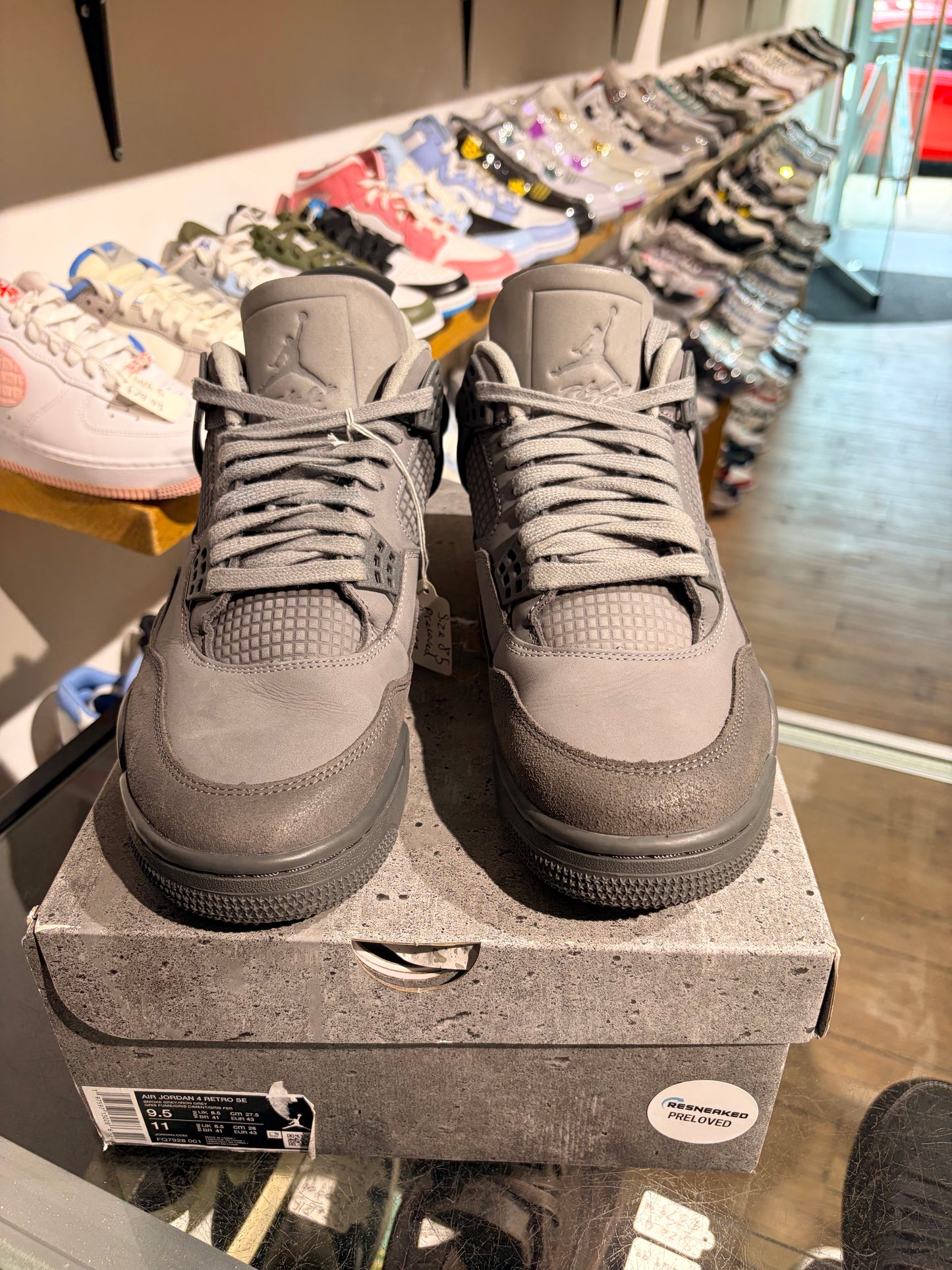 Air Jordan 4 Wet Cement UK 8.5