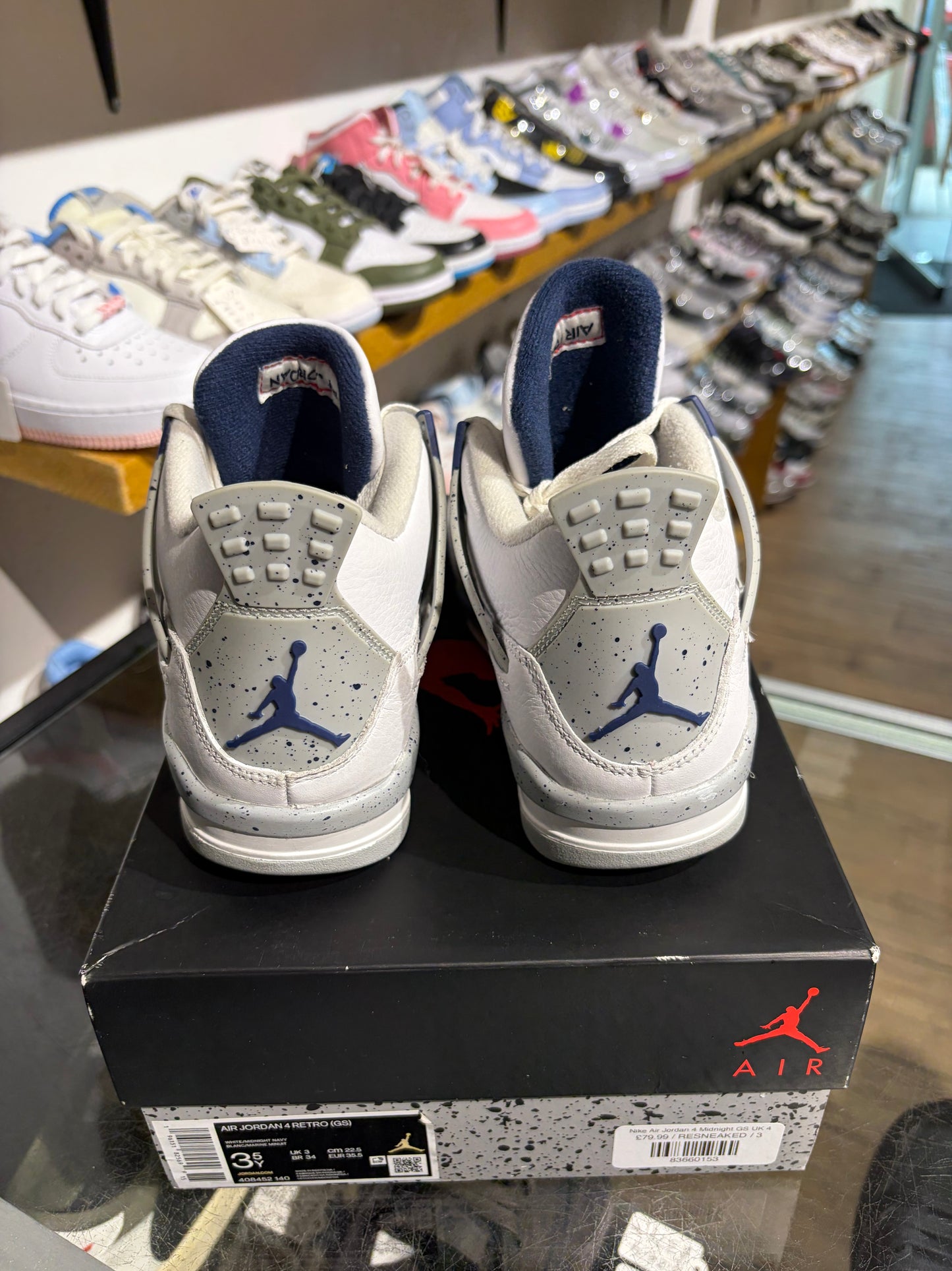 Nike Air Jordan 4 Midnight GS UK 3