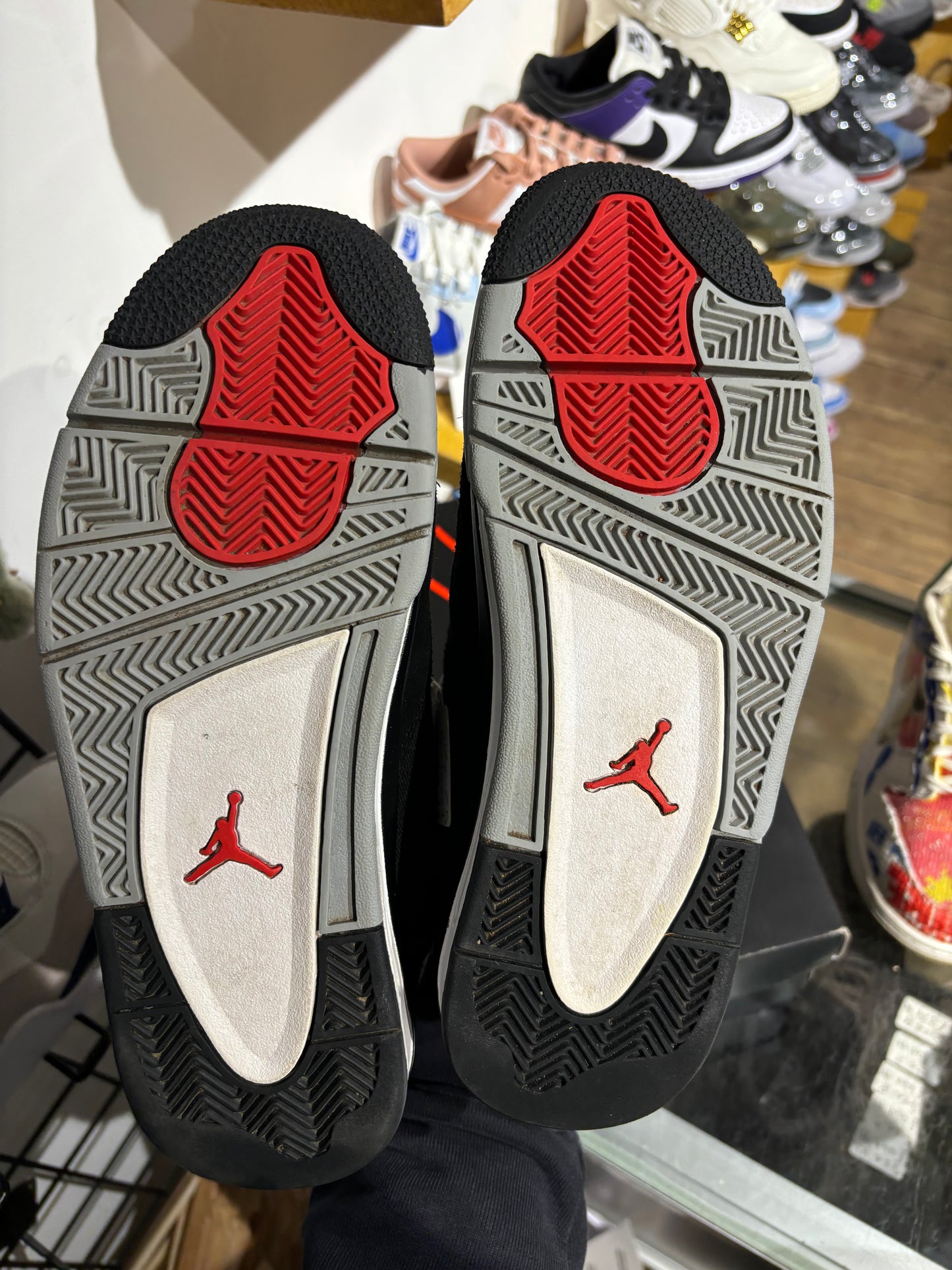 Air Jordan 4 Black Canvas UK 7.5