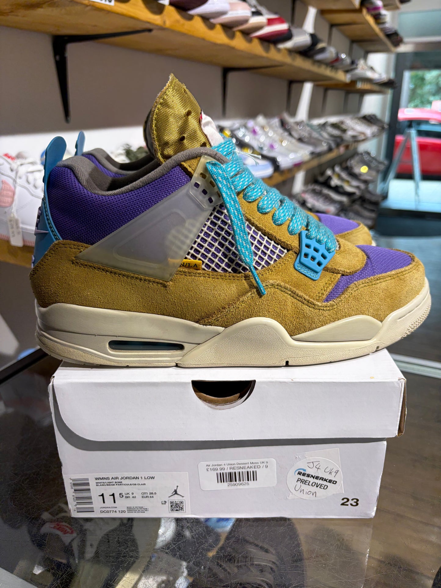 Air Jordan 4 Union Dessert Moss UK 9