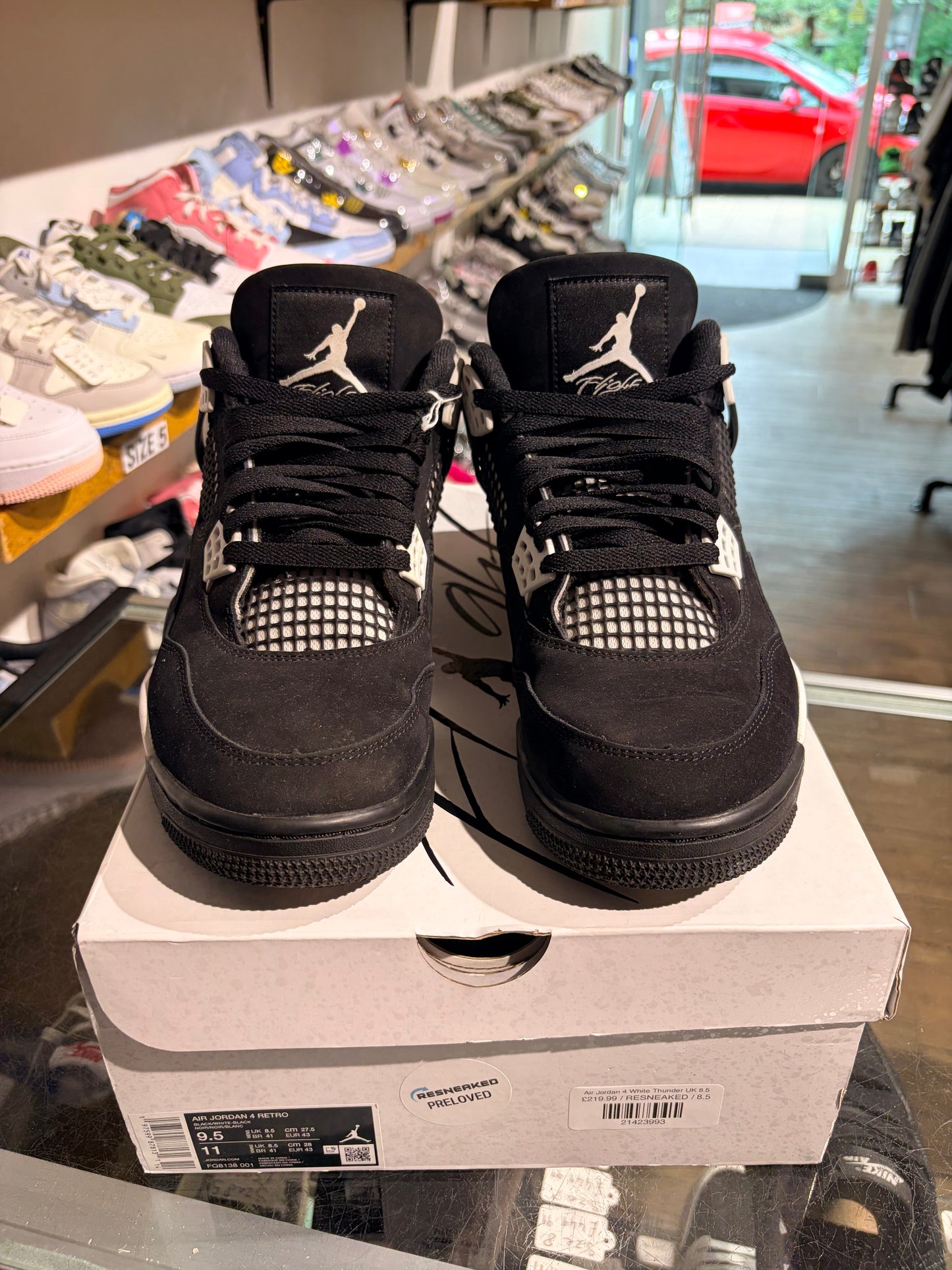Air Jordan 4 White Thunder UK 8.5