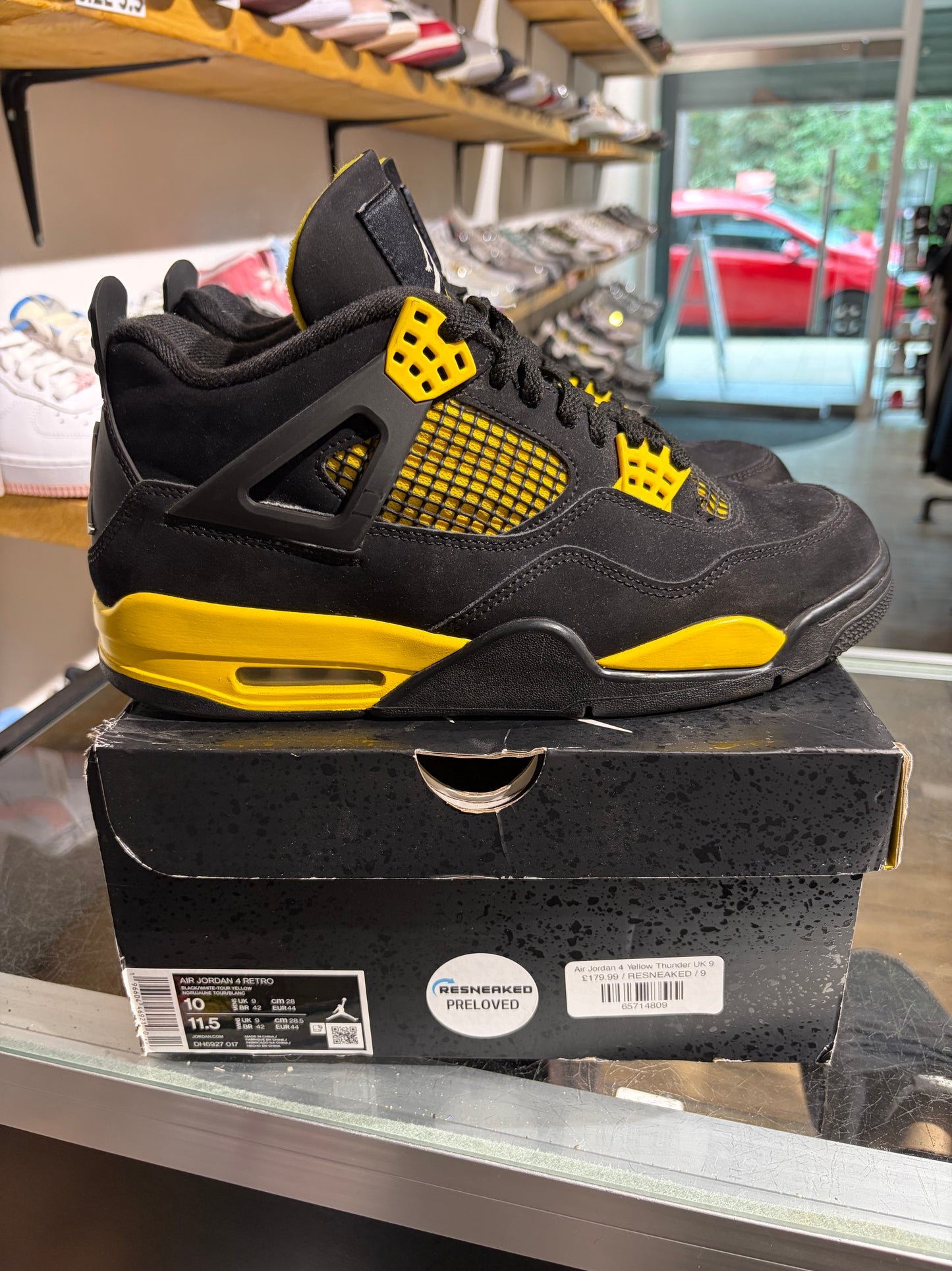 Air Jordan 4 Yellow Thunder UK 9
