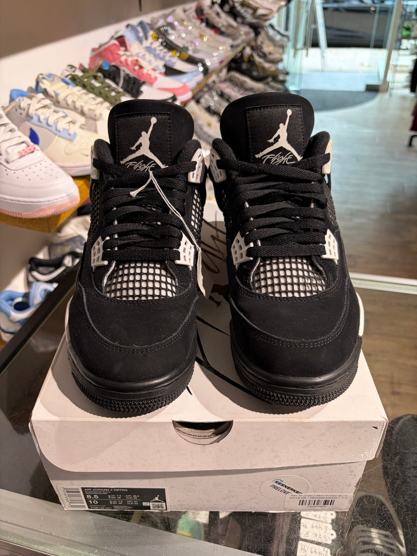 Nike Air Jordan 4 White Thunder UK 7.5