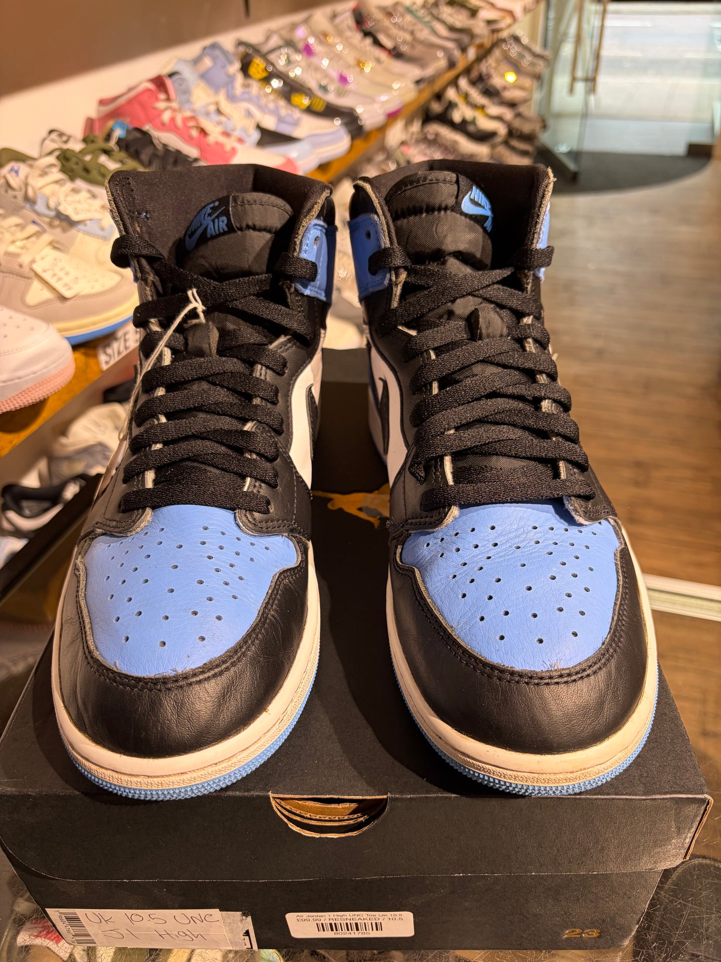Air Jordan 1 High UNC Toe UK 10.5