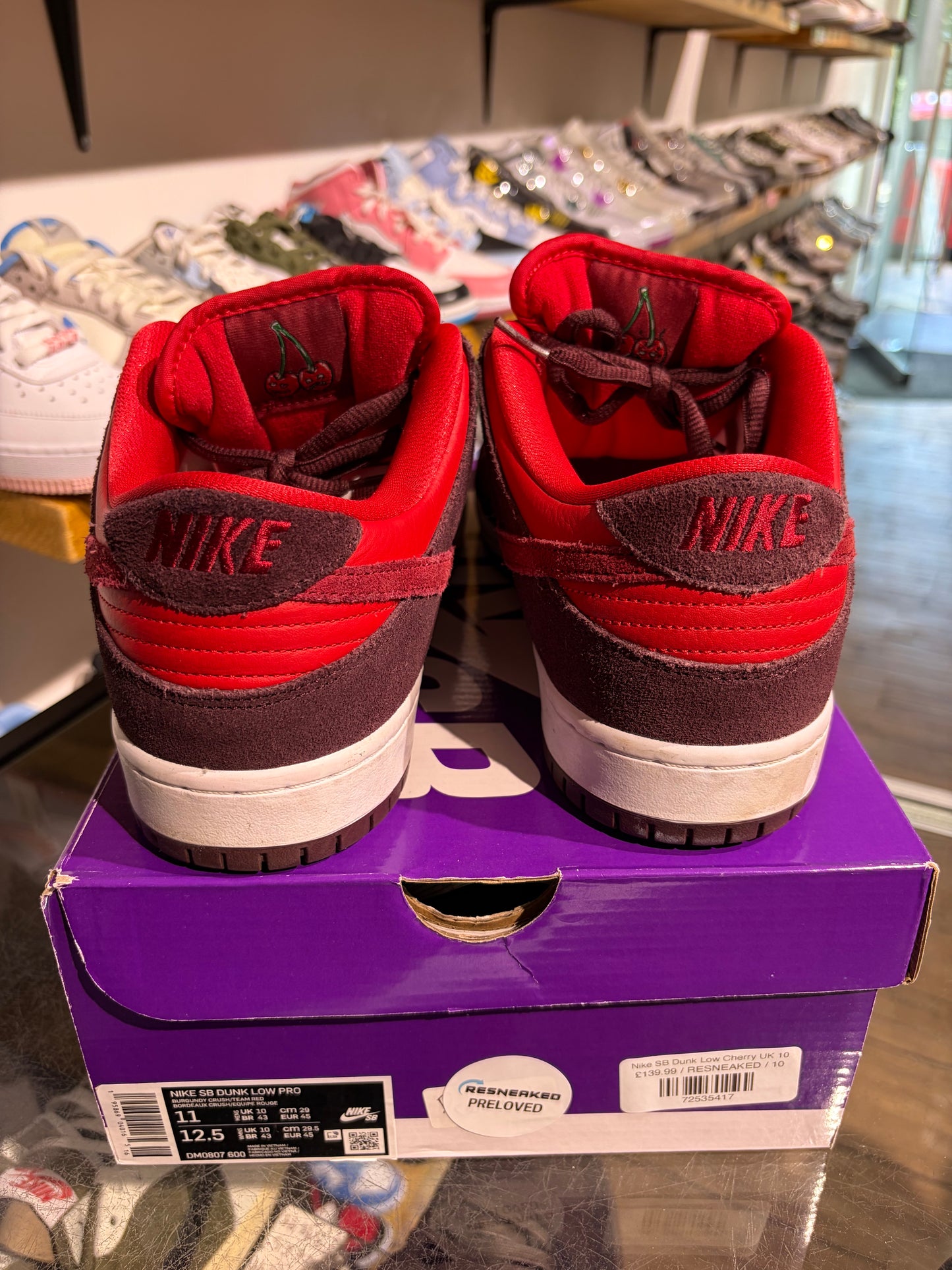 Nike SB Dunk Low Cherry UK 10