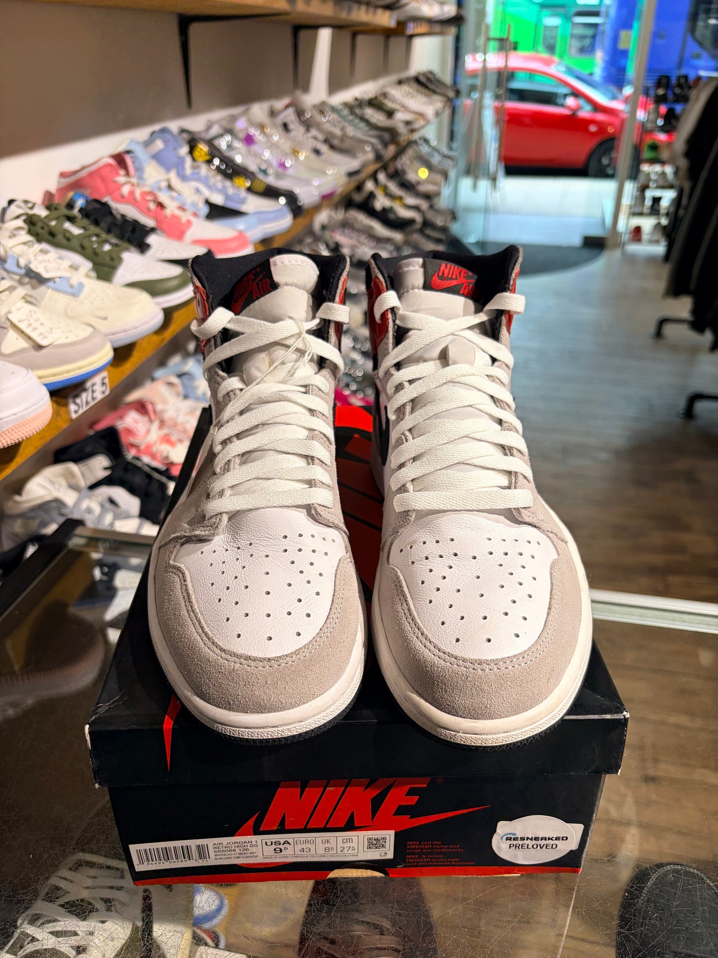 Jordan 1 High Light Smoke Grey UK 8.5