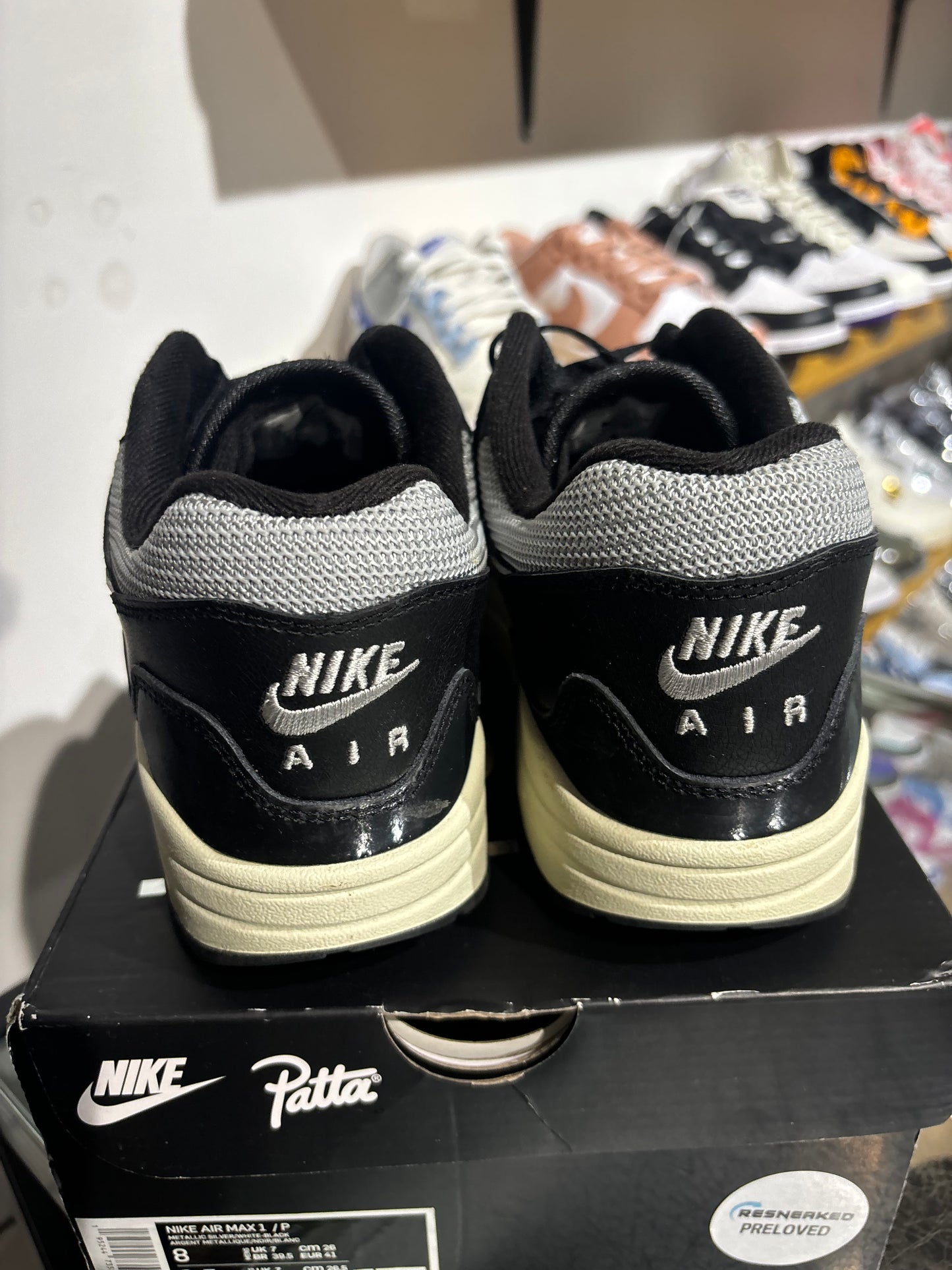 Air Max 1 Patta Waves Black UK 7