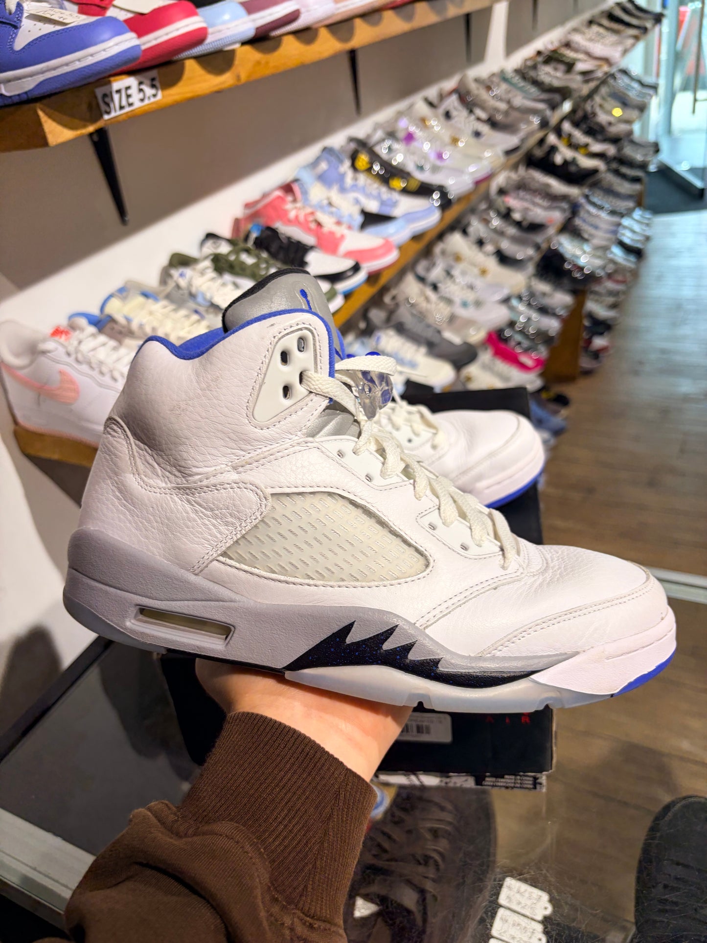 Air Jordan 5 Retro White Stealth UK 8